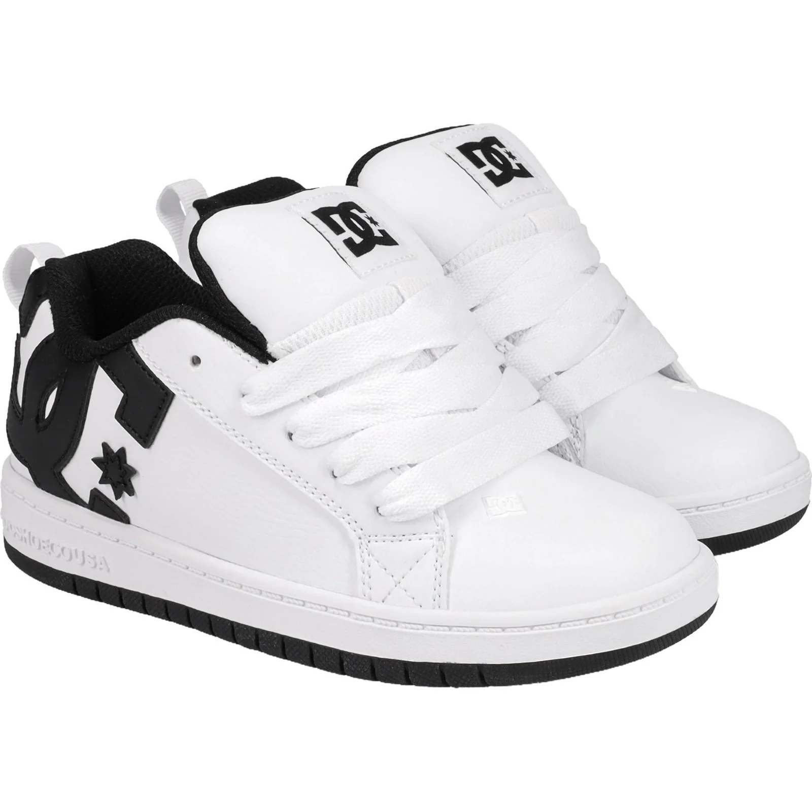 DC Shoes Kids Court Graffik Leather Chunky Trainers - Image 6