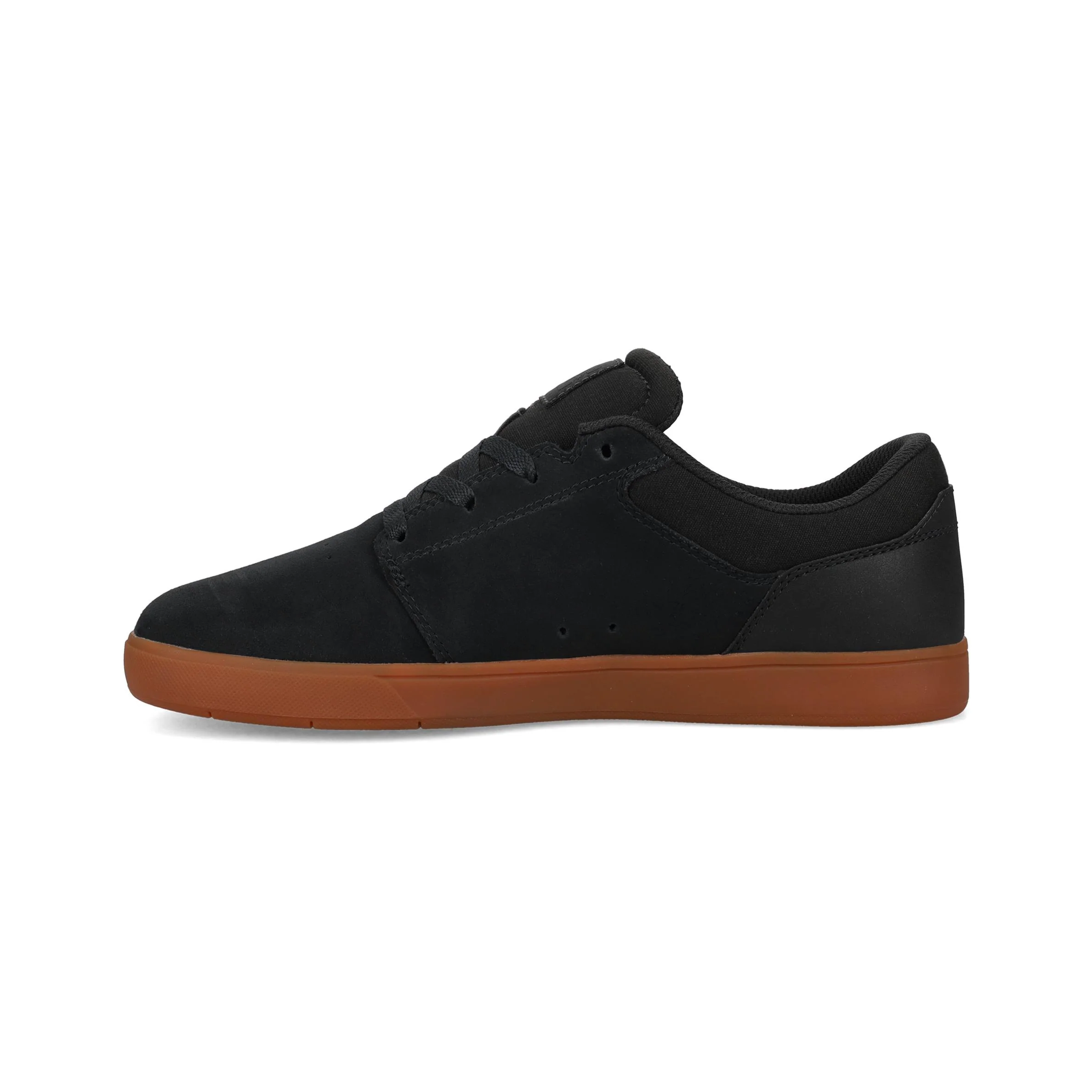 DC Shoes Mens Crisis 2 Suede Low Rise Trainers - Black/Gum - Image 15