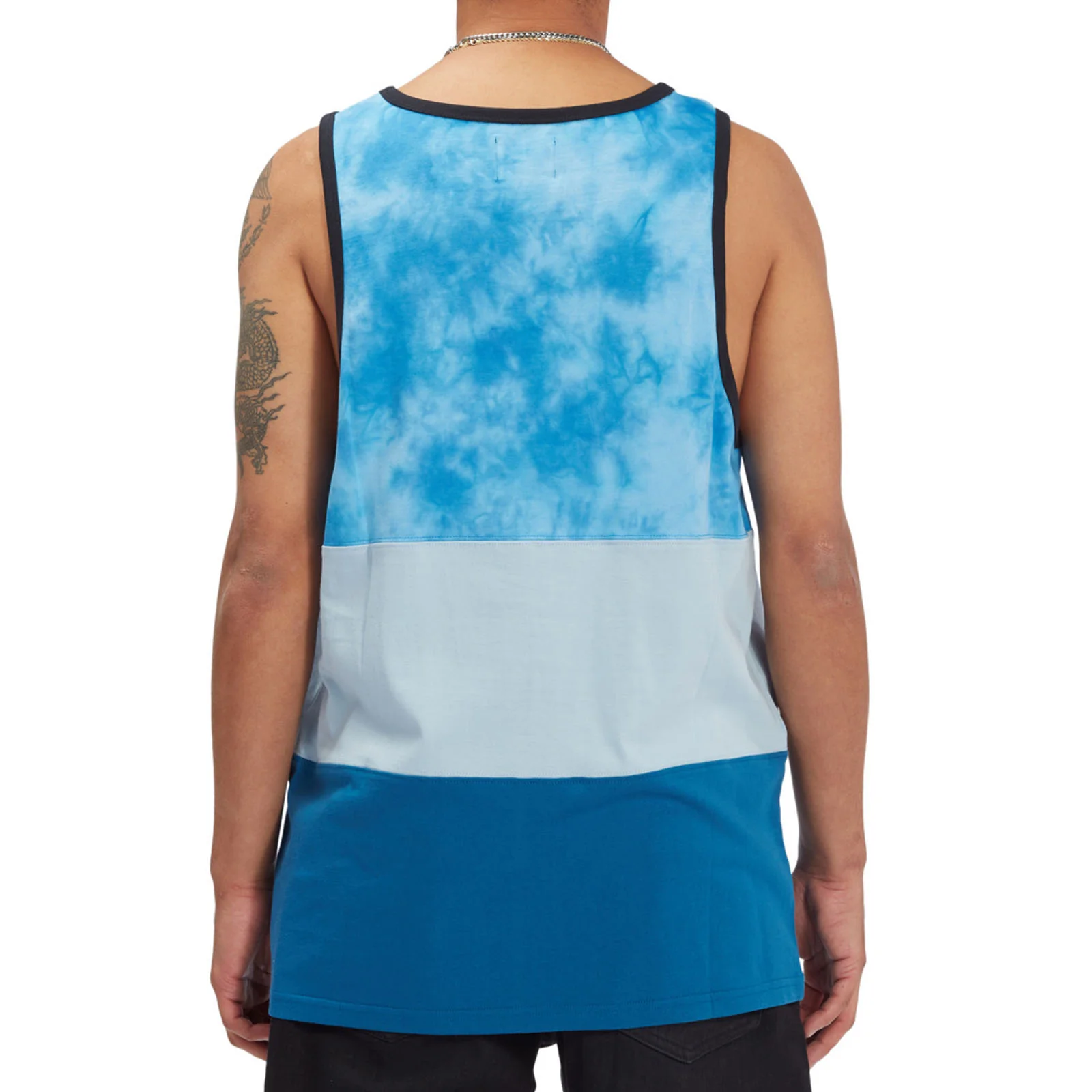 DC Shoes Mens Deep End Cotton Sleeveless T-Shirt - Blue - Image 2