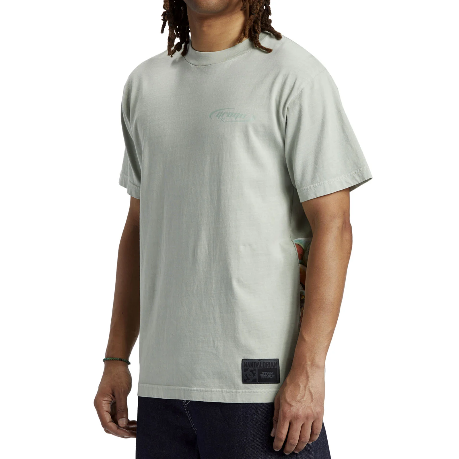 DC Shoes Mens Grogu The Child Crew Neck T-Shirt - Silt Green - Image 3