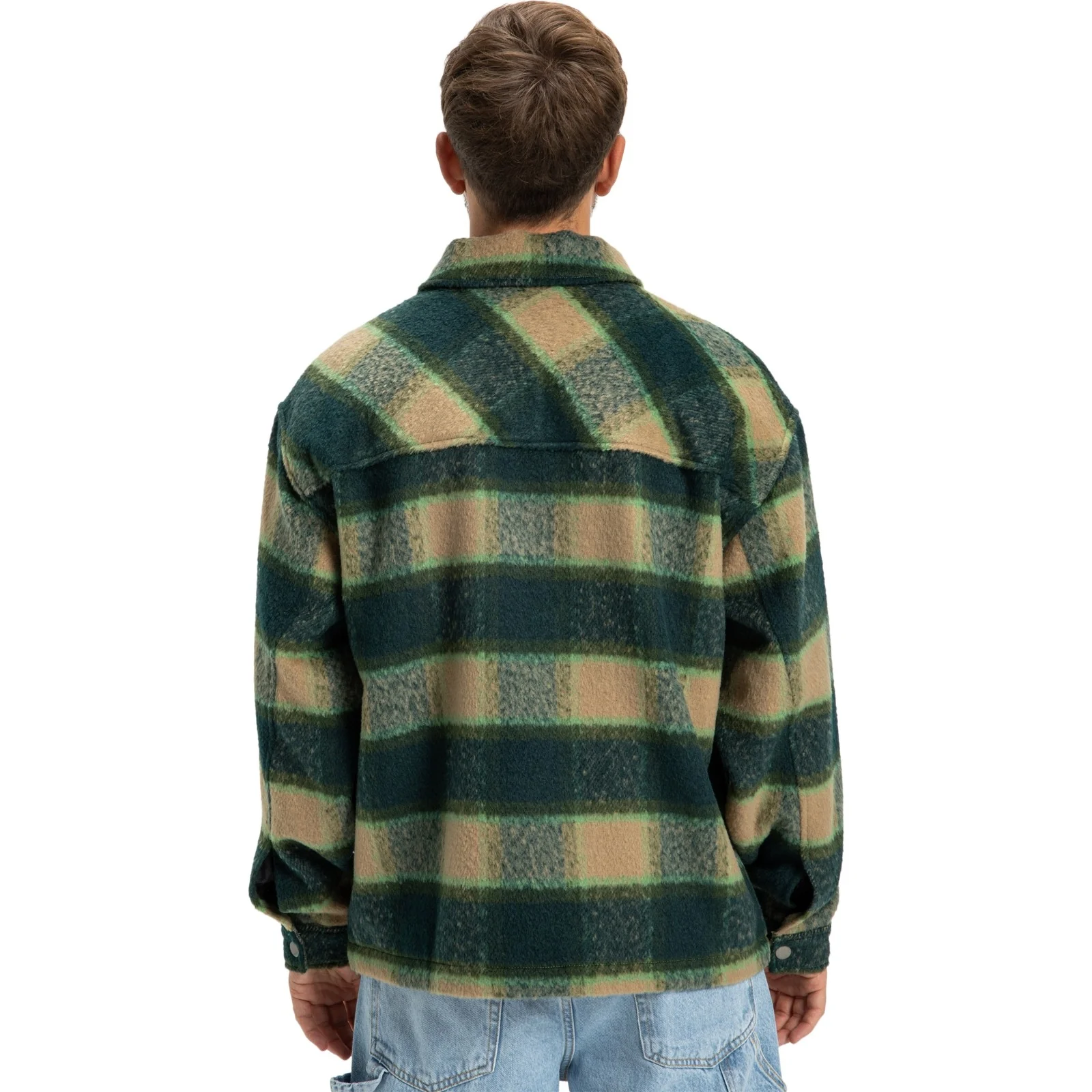 DC Shoes Mens Henderson Zip Up Overshirt Long Sleeve Shirt - Image 5