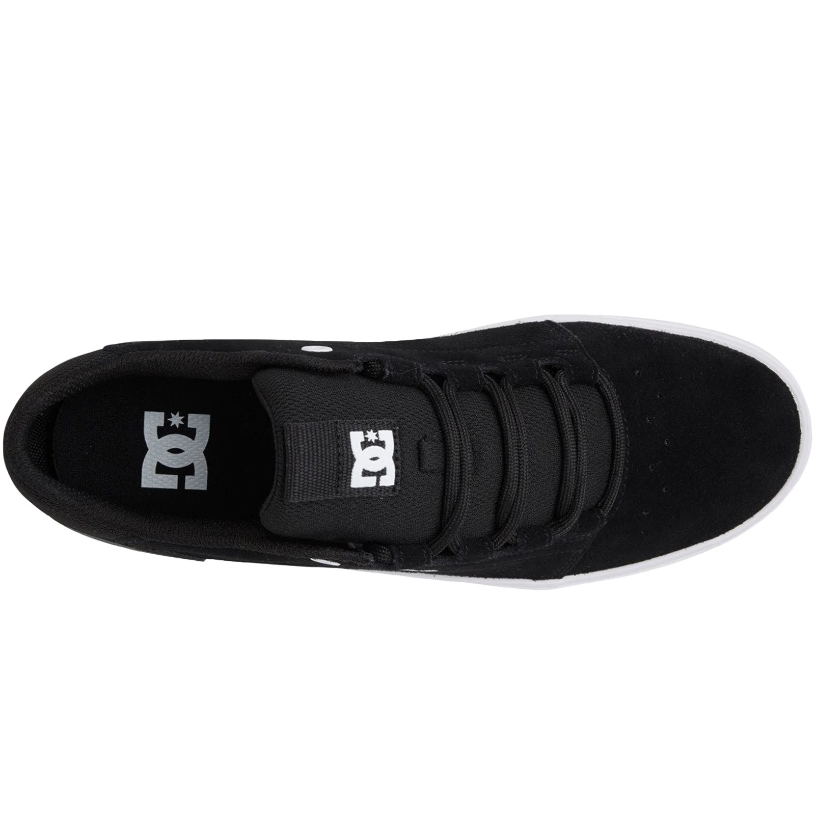 DC Shoes Mens Hyde Suede Casual Lace Up Trainers - Black - Image 3
