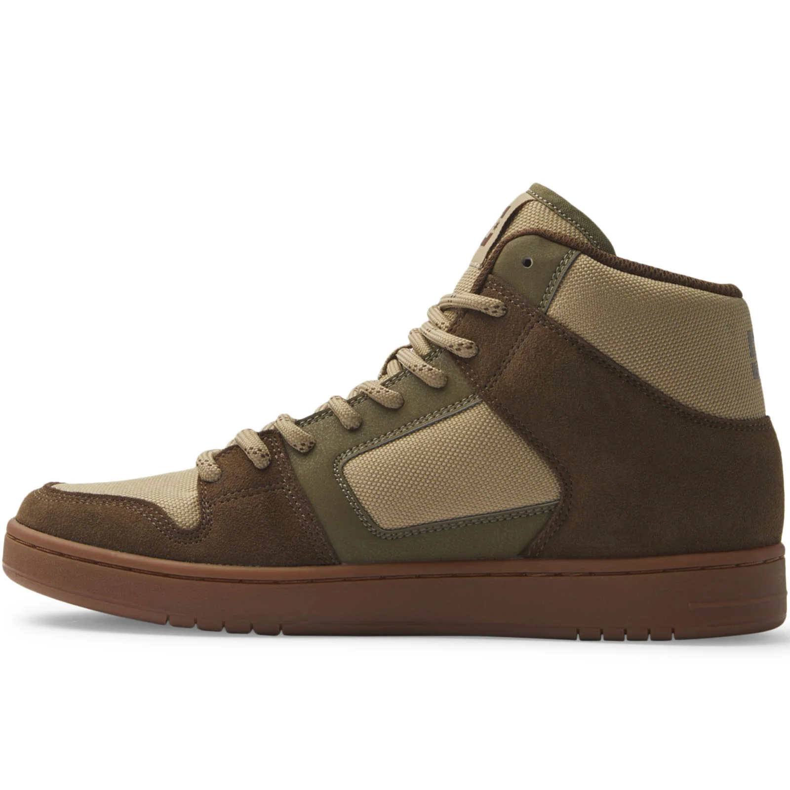 DC Shoes Mens Manteca 4 High Top Suede Leather Trainers - Dark Choc - Image 2