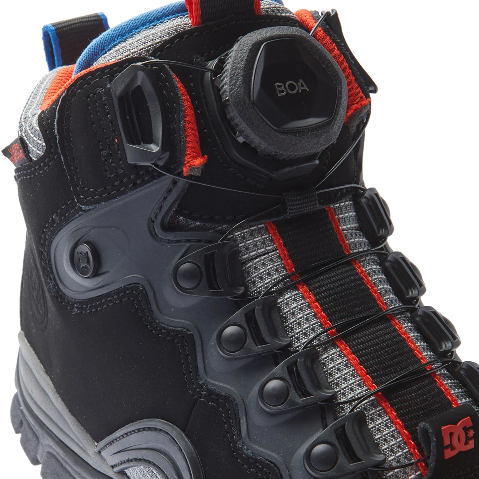 DC Shoes Mens Navigator LX Leather Waterproof Boots - Black - Image 7