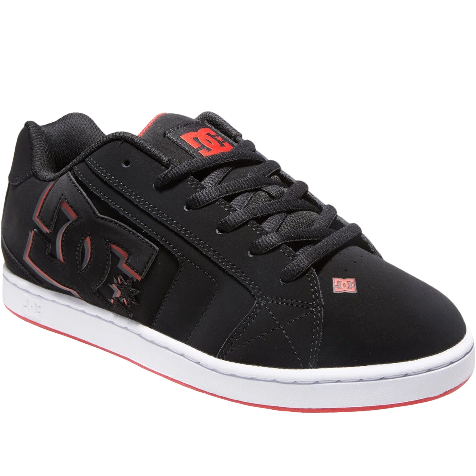 DC Shoes Mens Net Leather Low Rise Trainers - Image 2