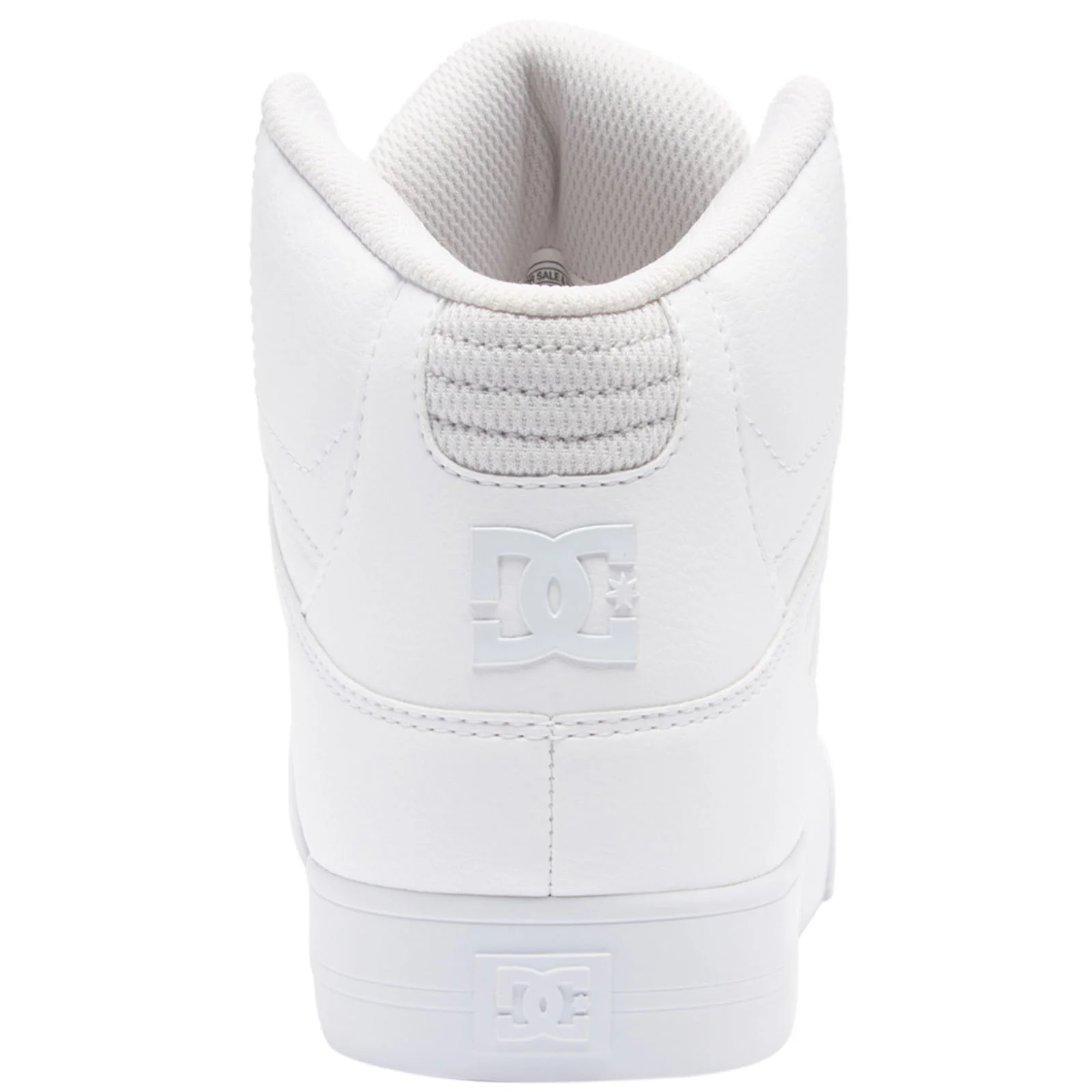 DC Shoes Mens Pure High Leather High Top Trainers - White - Image 5