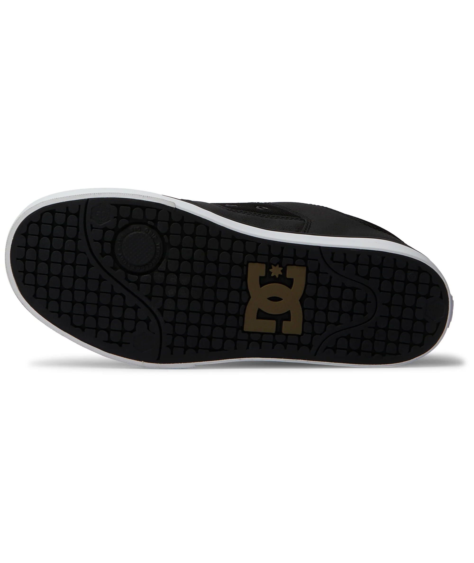 DC Shoes Mens Pure Leather Low Rise Trainers - Image 10