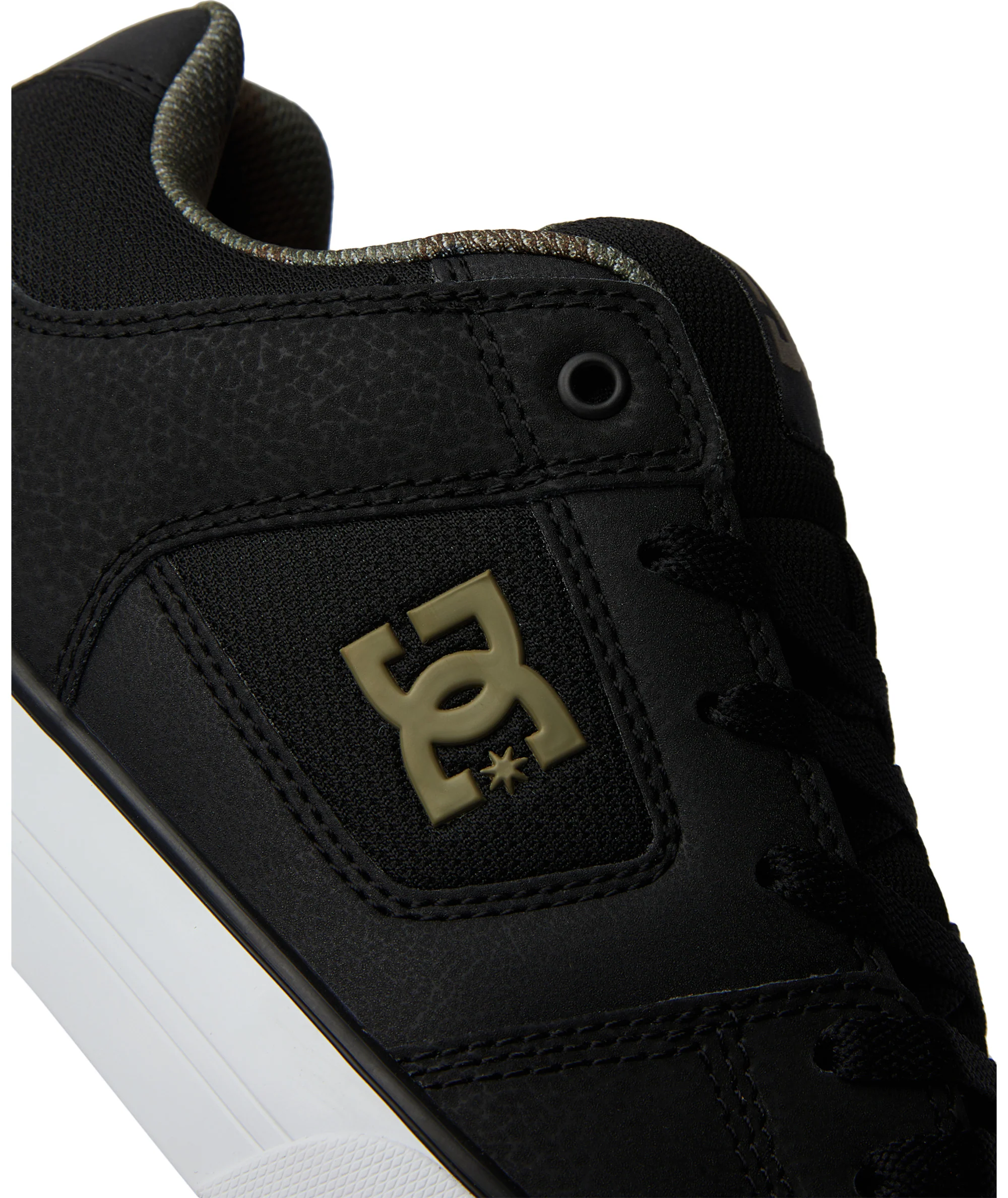 DC Shoes Mens Pure Leather Low Rise Trainers - Image 25
