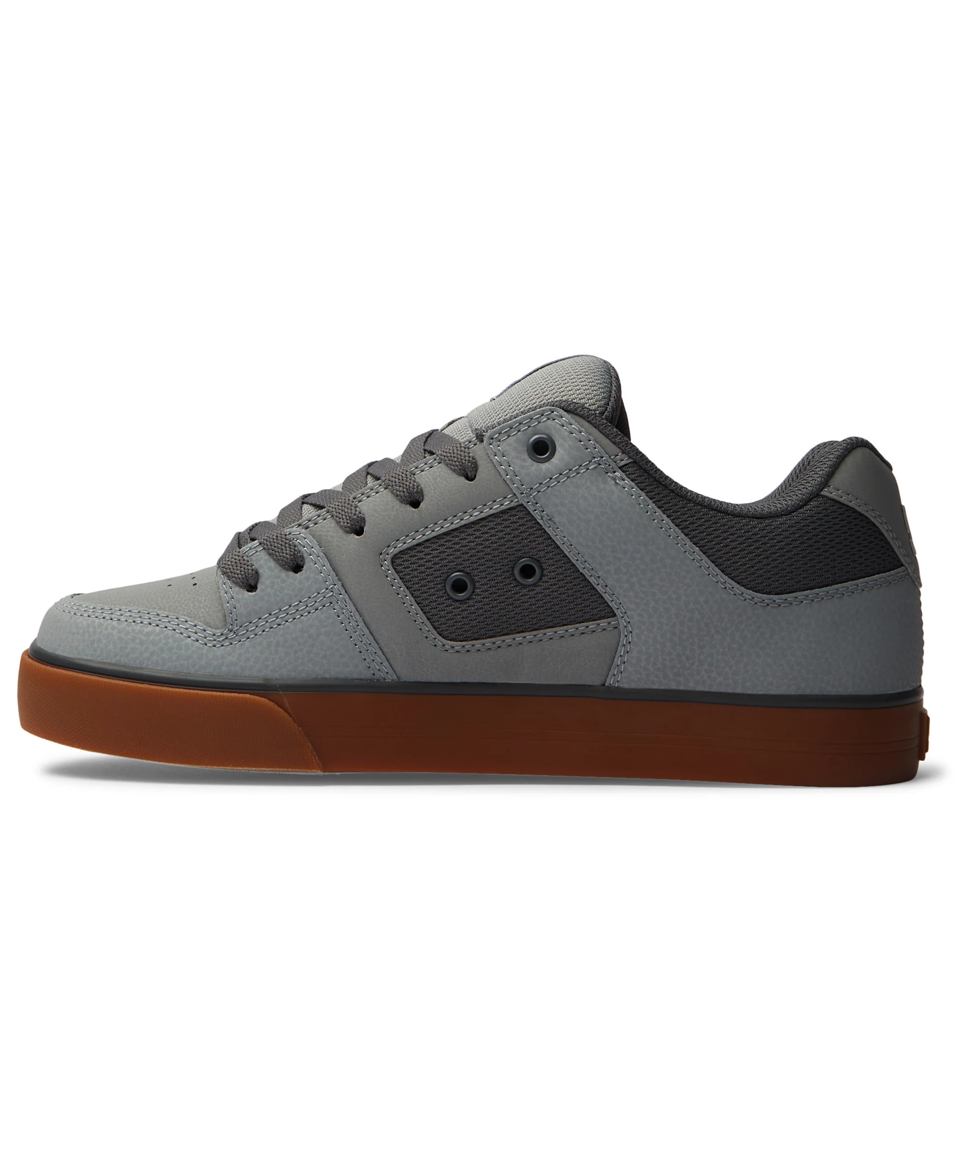 DC Shoes Mens Pure Leather Low Rise Trainers - Image 3