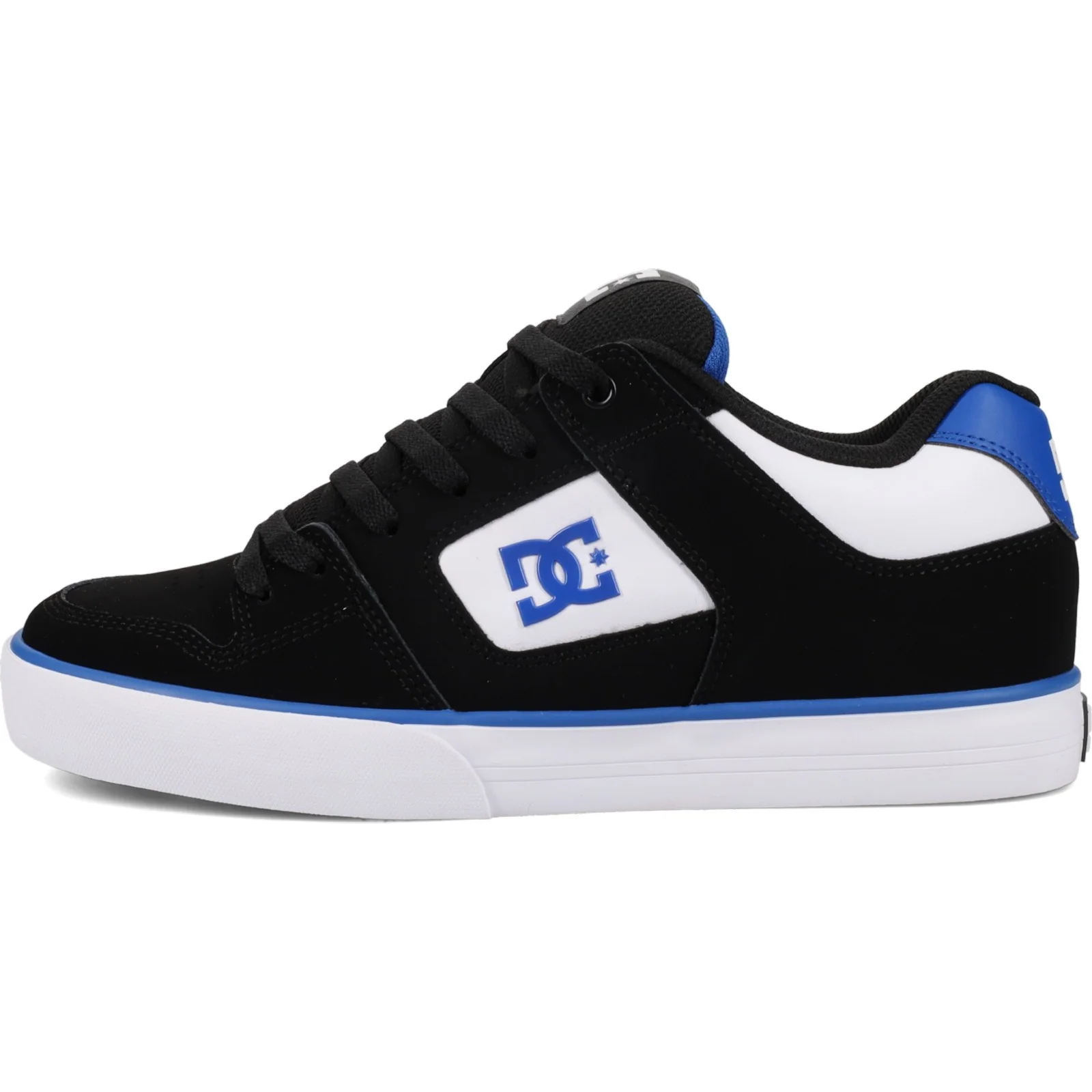 DC Shoes Mens Pure Leather Trainers - Black/Grey/Red - Image 11