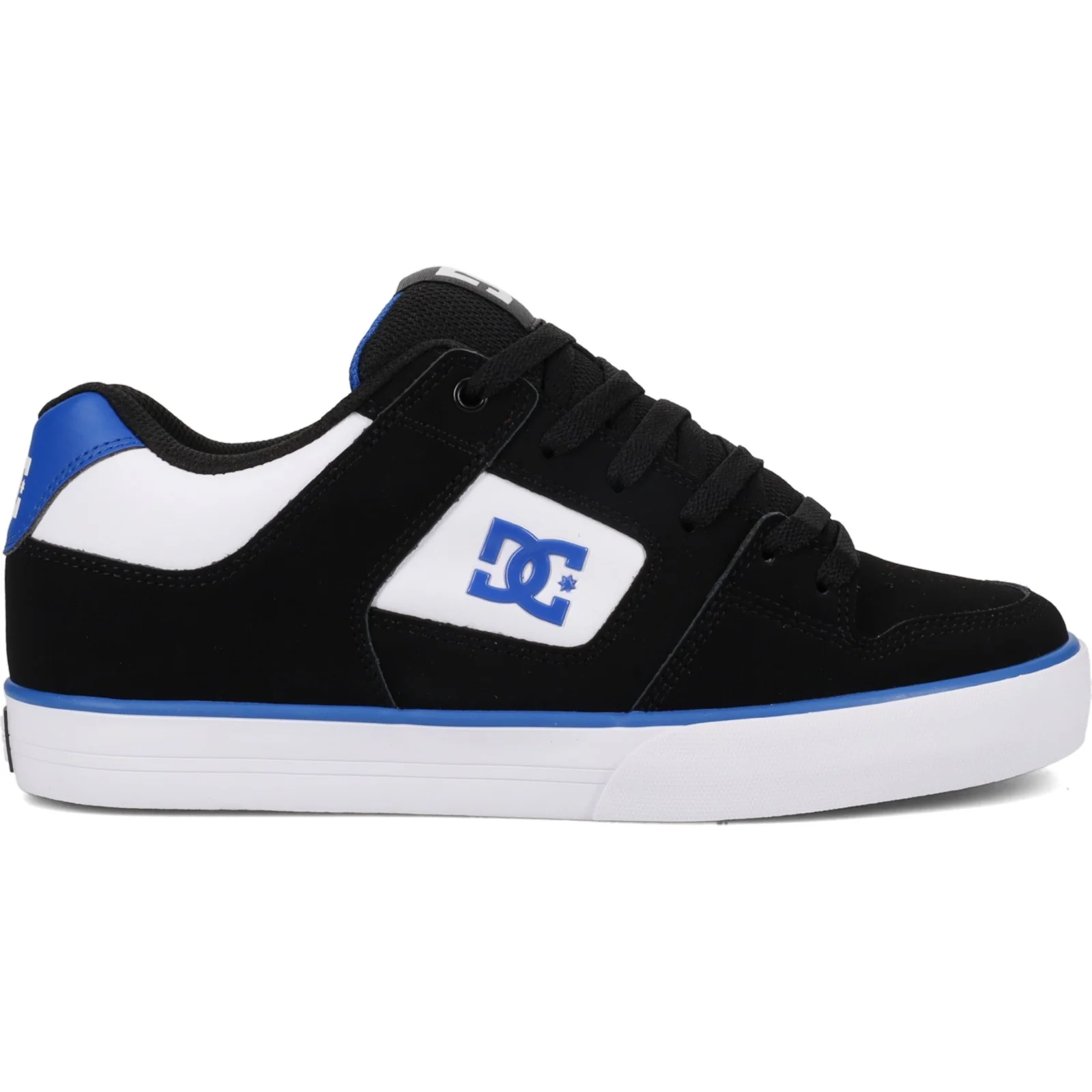 DC Shoes Mens Pure Leather Trainers - Black/Grey/Red - Image 5