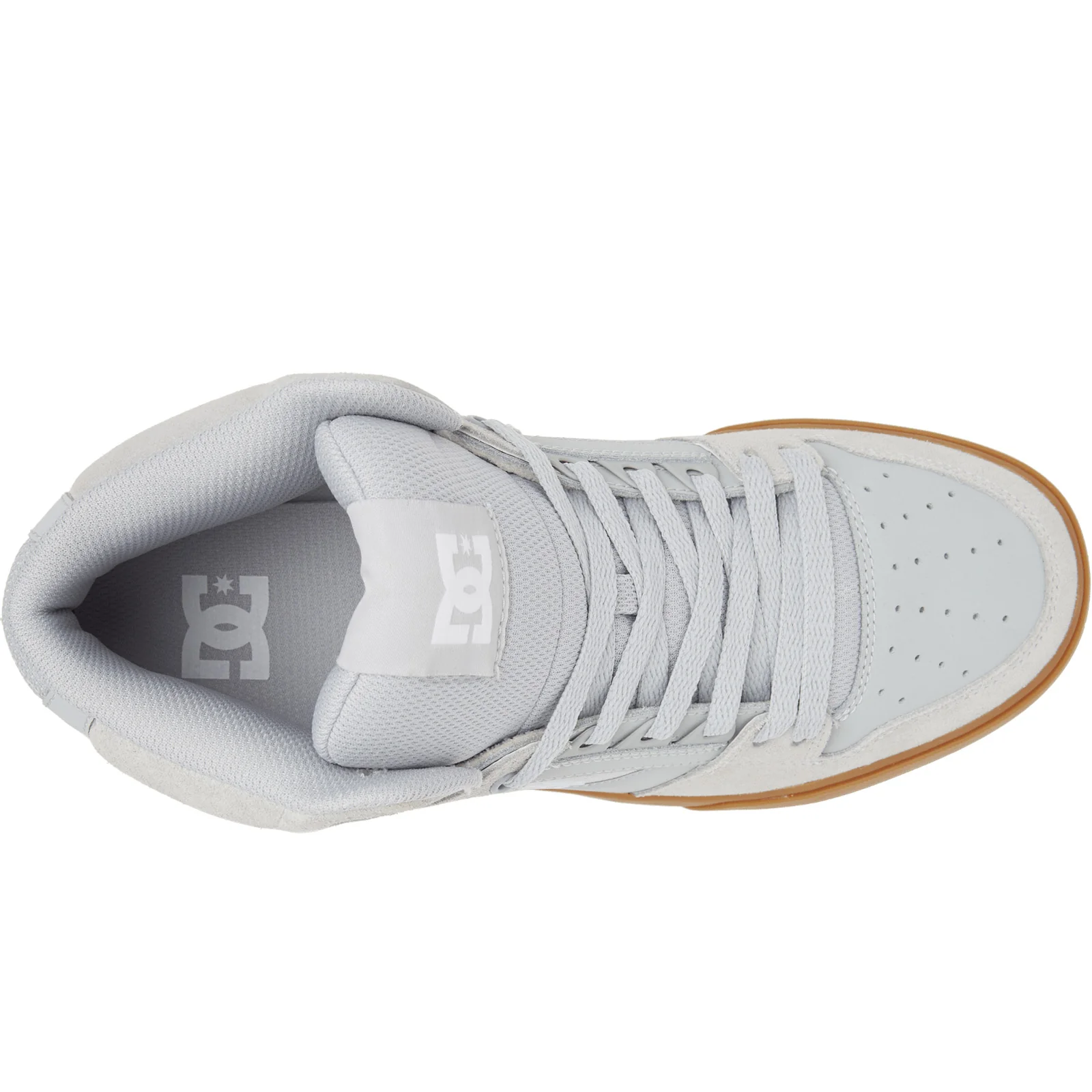 DC Shoes Mens Pure Trainers - Grey - Image 3
