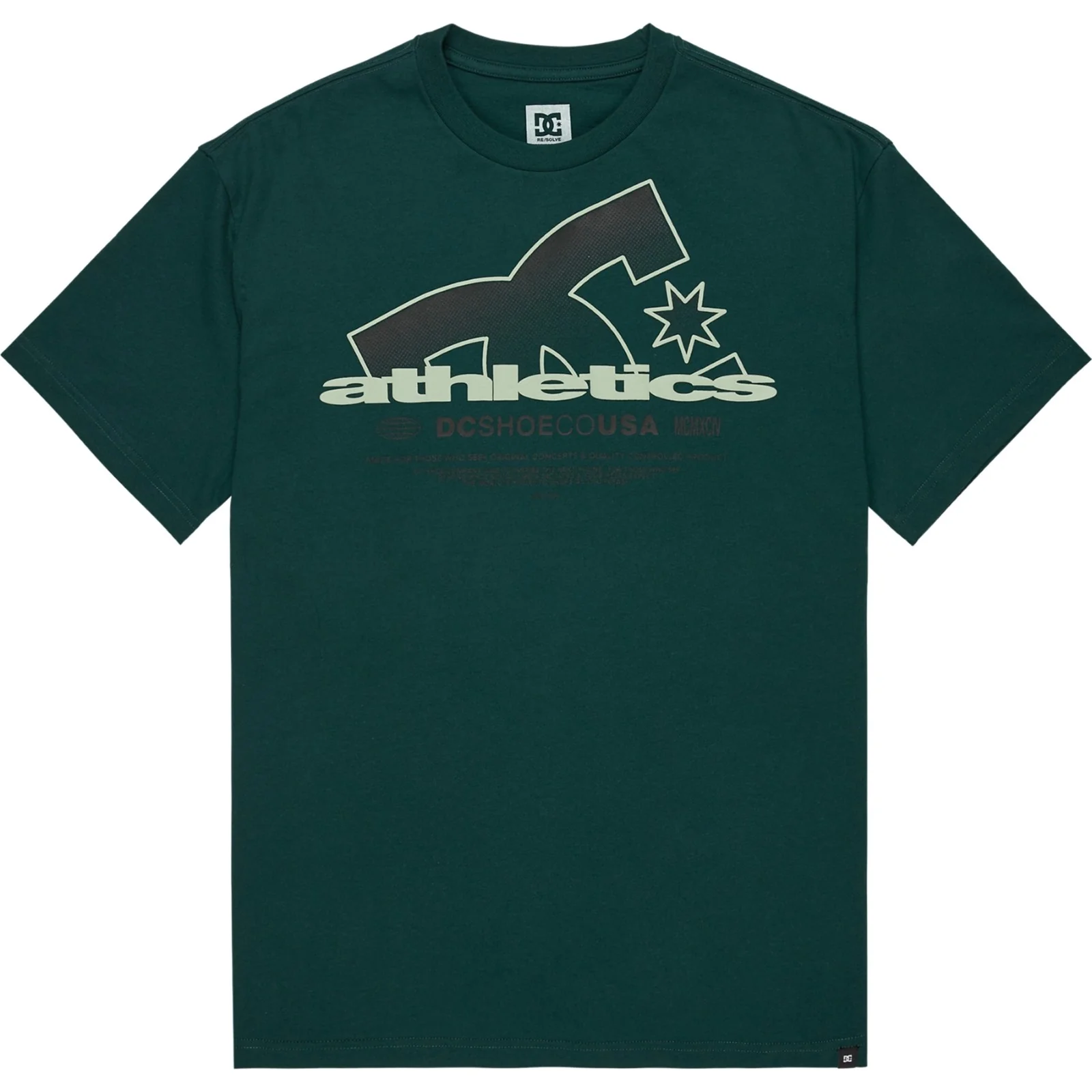 DC Shoes Mens Slathletic Graphic Logo Short Sleeve T-Shirt - Image 2