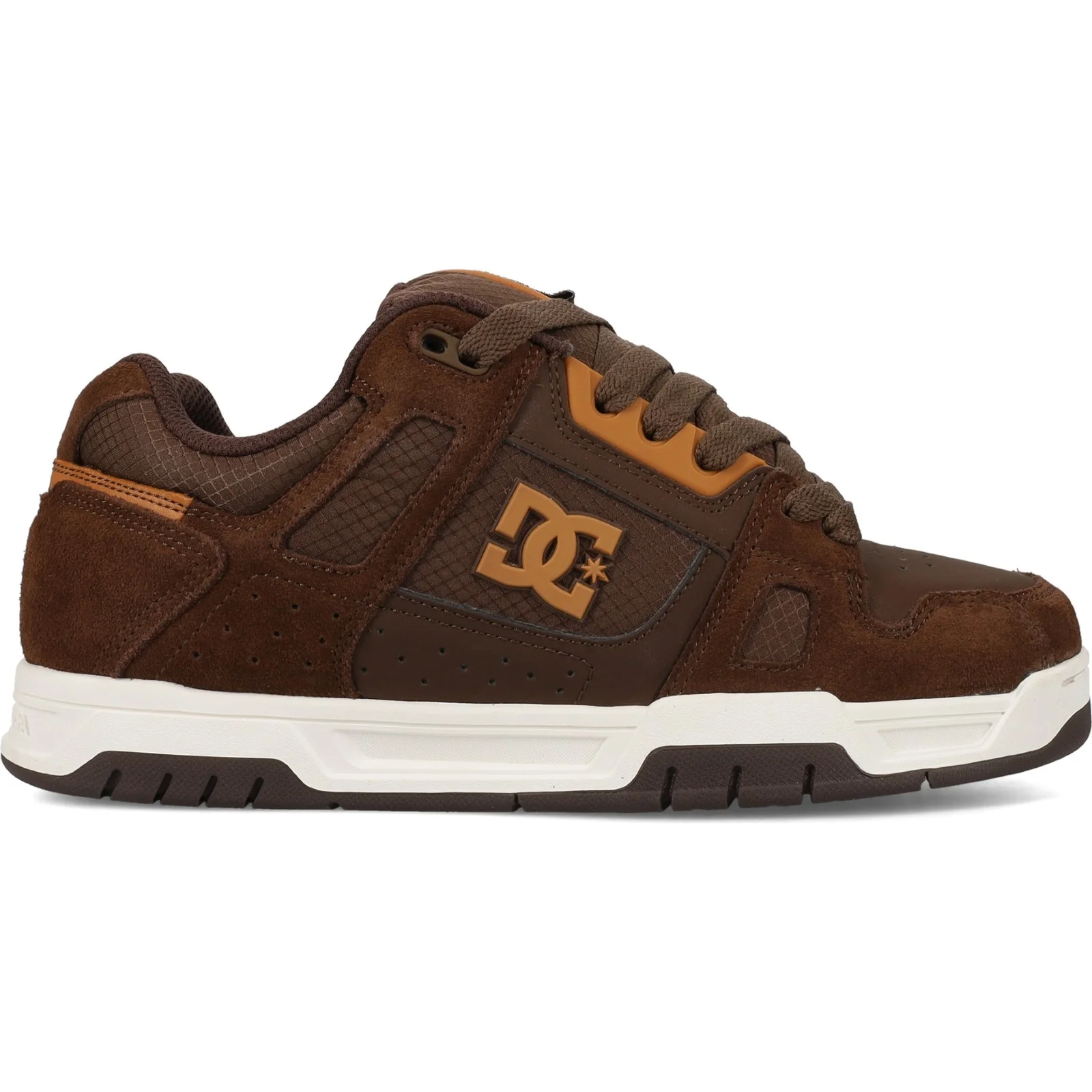 DC Shoes Mens Stag Low Rise Suede Leather Skate Trainers - Image 21