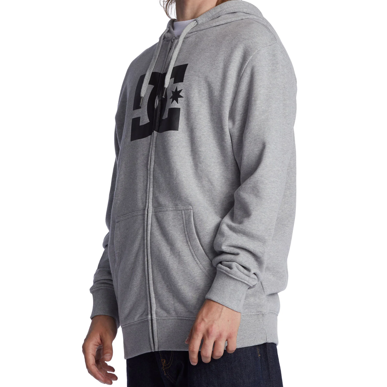 DC Shoes Mens Star Full Zip Hooded Sweatshirt Hoodie - Image 6