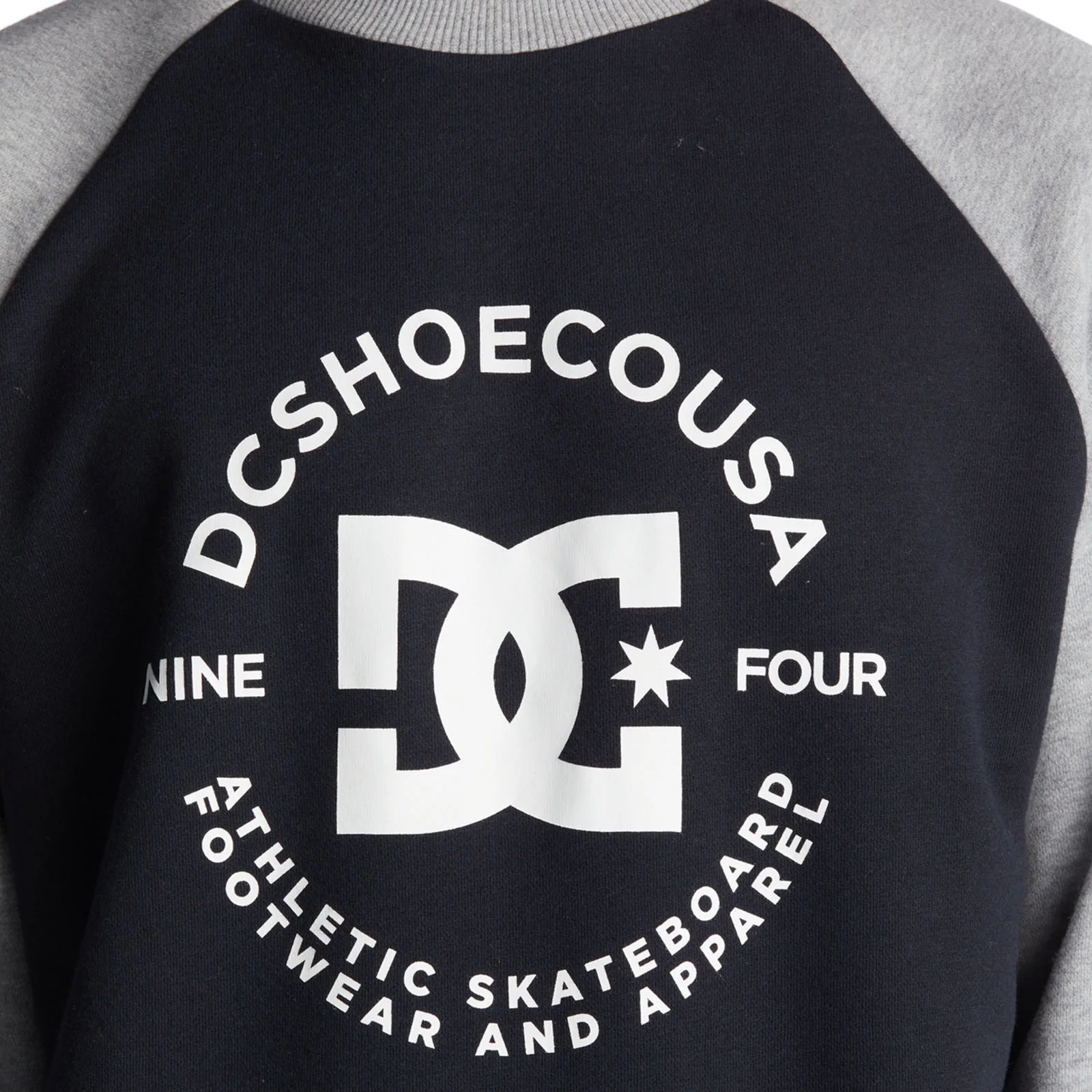 DC Shoes Mens Star Pilot Crew Neck Sweatshirt - Black/Grey - Image 4