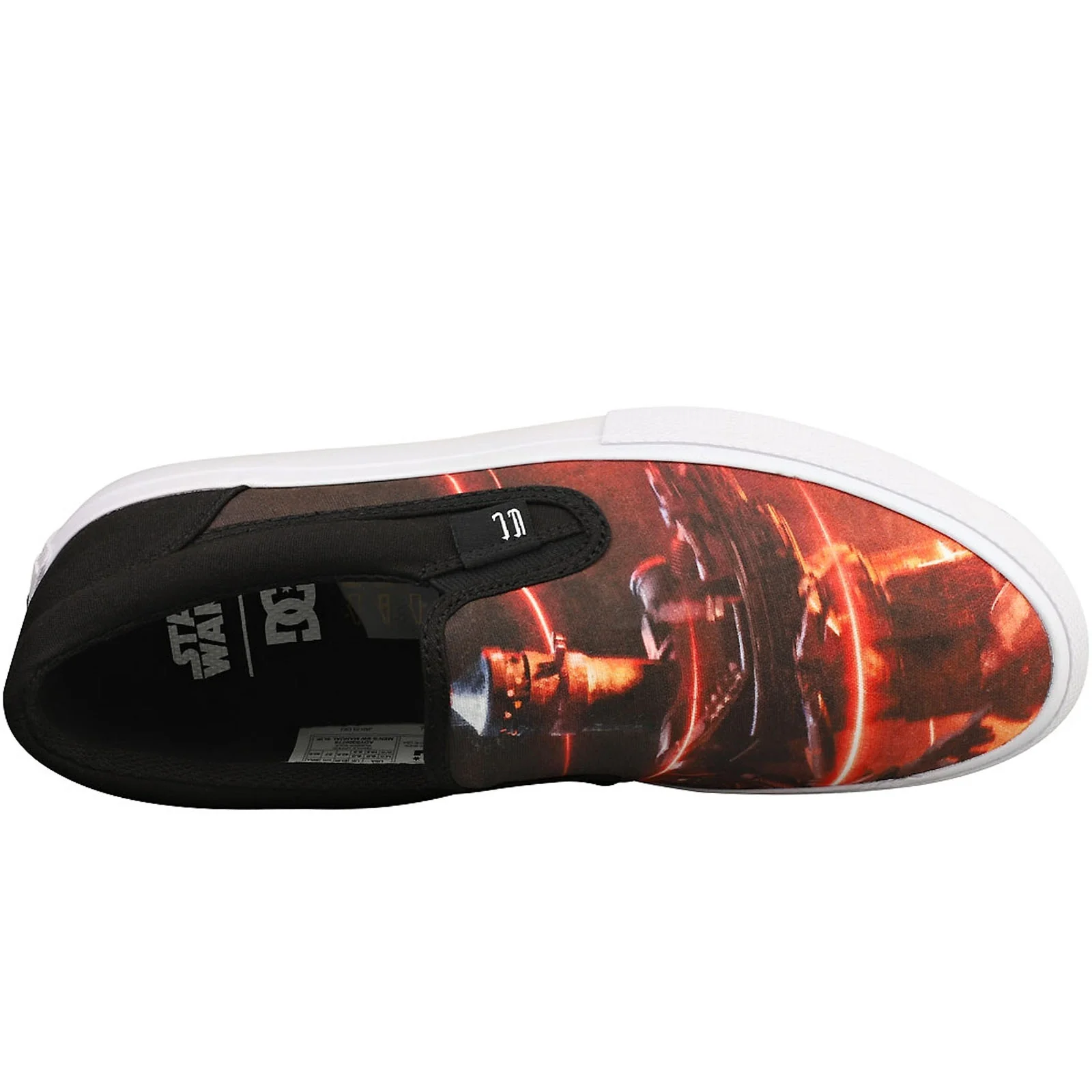 DC Shoes Mens Star Wars Manual Slip Canvas Plimsolls - Black - Image 3