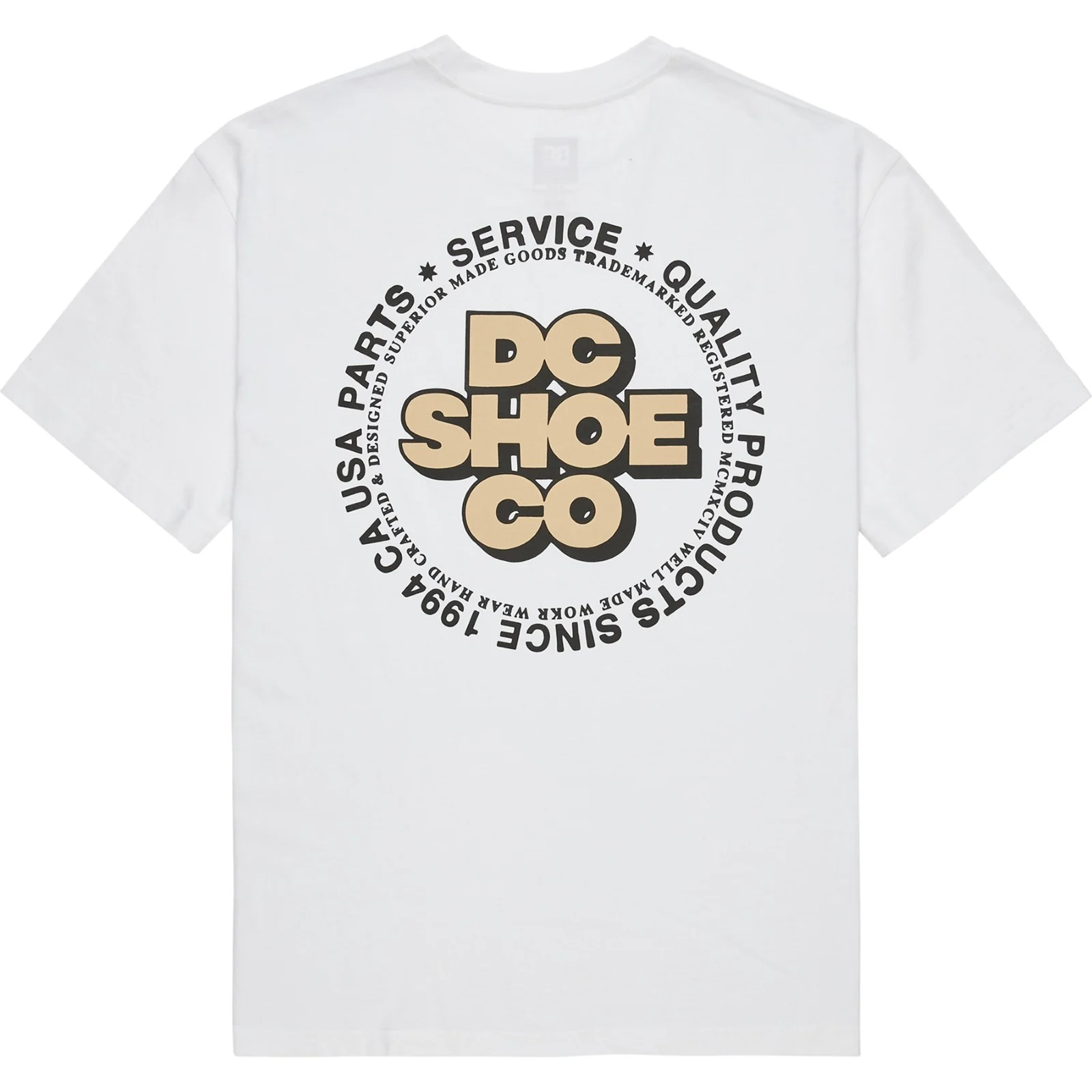 DC Shoes Mens Work Circle Graphic Short Sleeve T-Shirt - Image 5