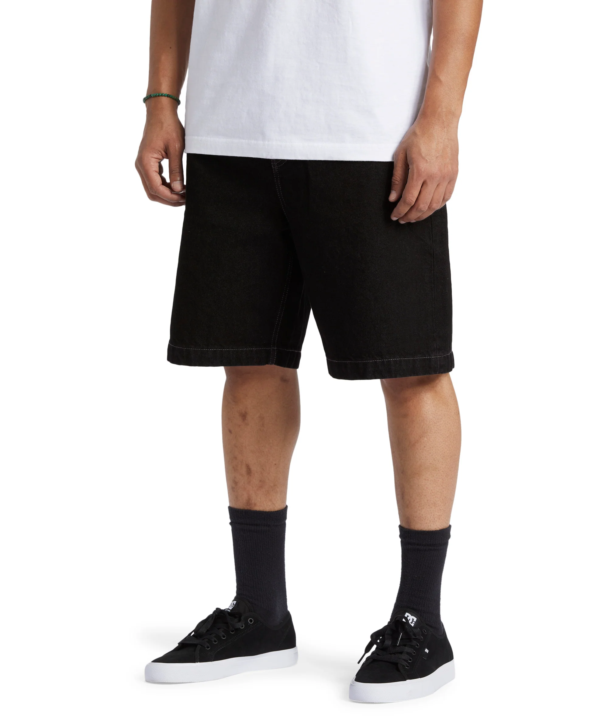 DC Shoes Mens Worker Baggy 19.5" Multi Pocket Denim Shorts - Image 4