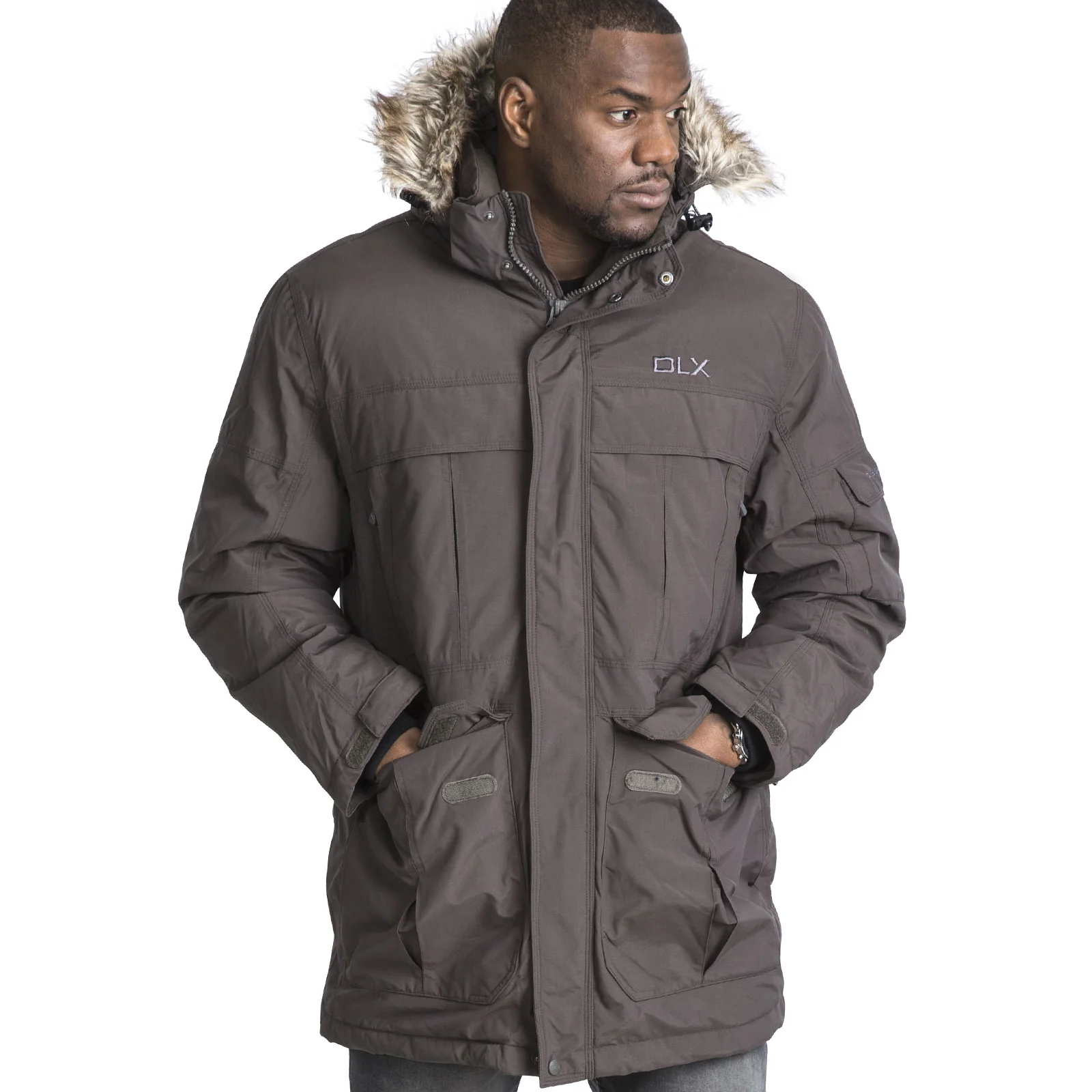 DLX Mens Highland Waterproof Down Parka Jacket - Image 3