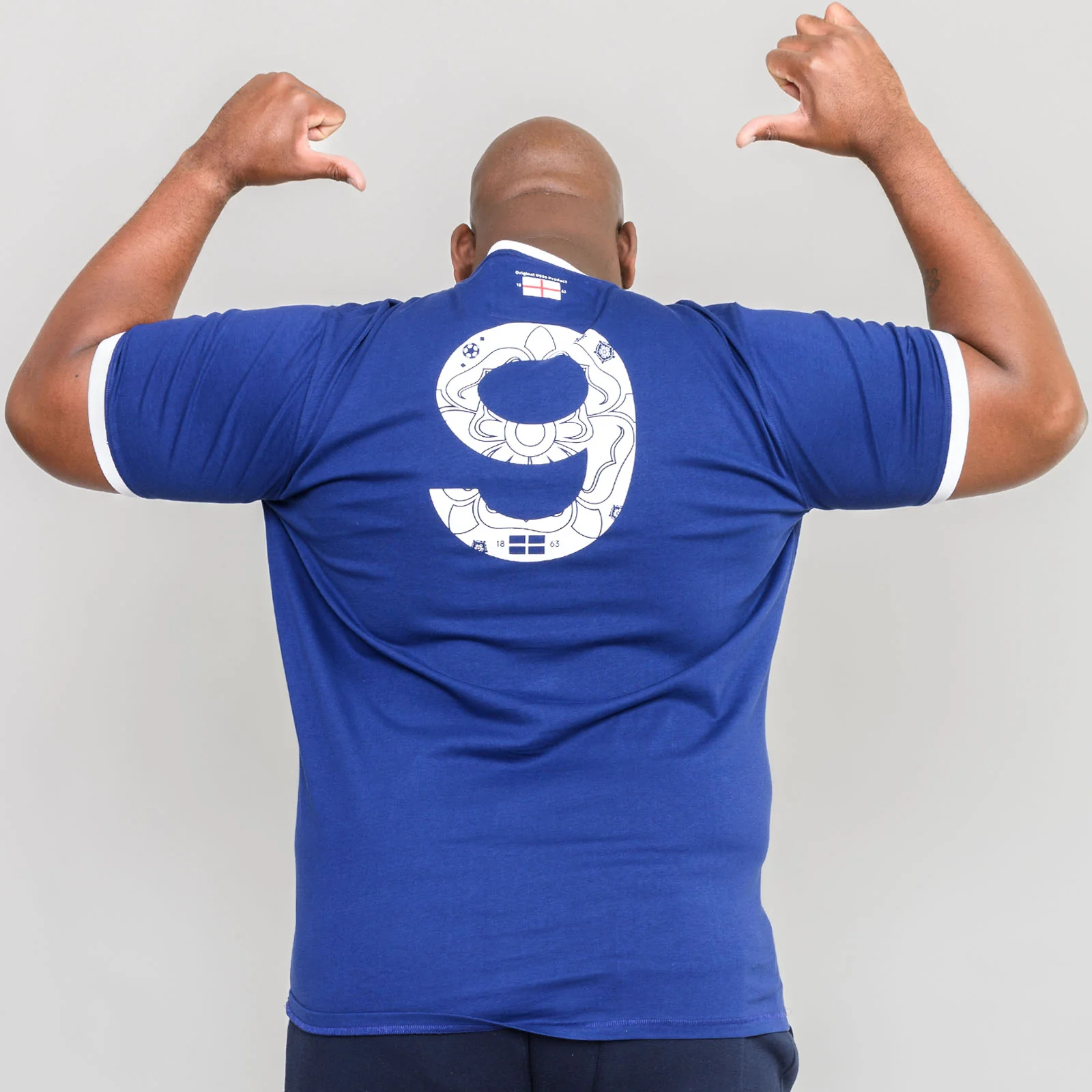 Duke D555 Mens Barrow Big & Tall Printed England Football T-Shirt - Image 5