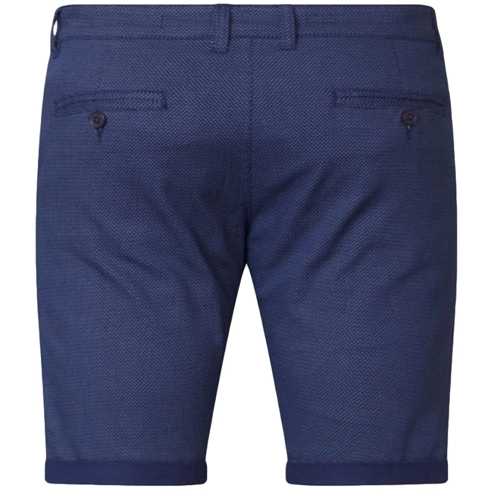 Duke D555 Mens Calvin Big & Tall Stretch Fit Chino Shorts - Navy - Image 3