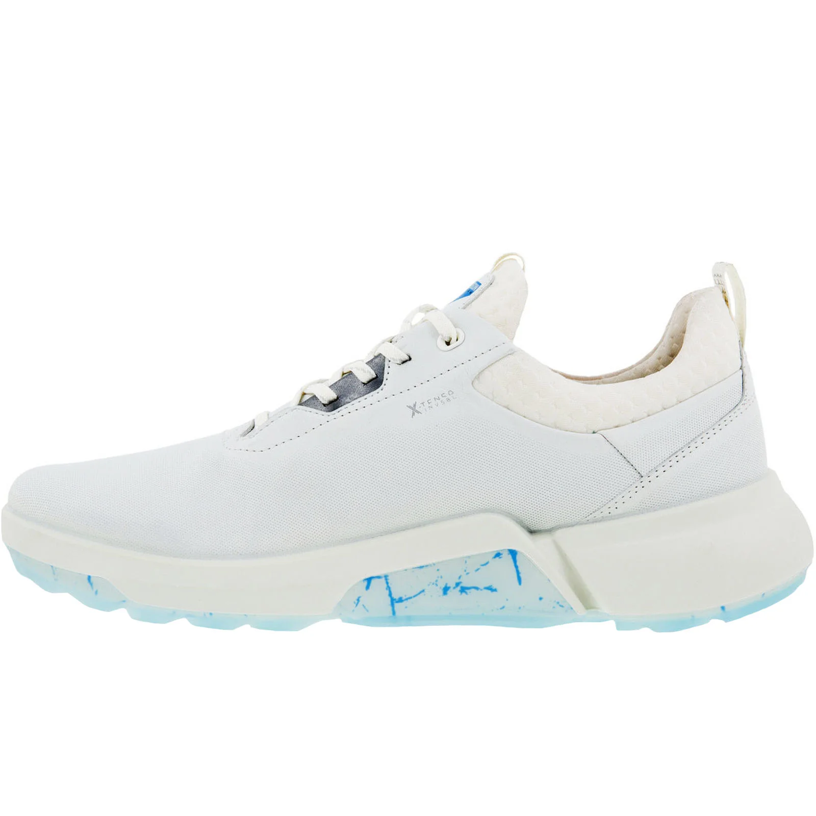 ECCO Mens Biom H4 Leather GORE-TEX Lace Up Golf Shoes - White - Image 2