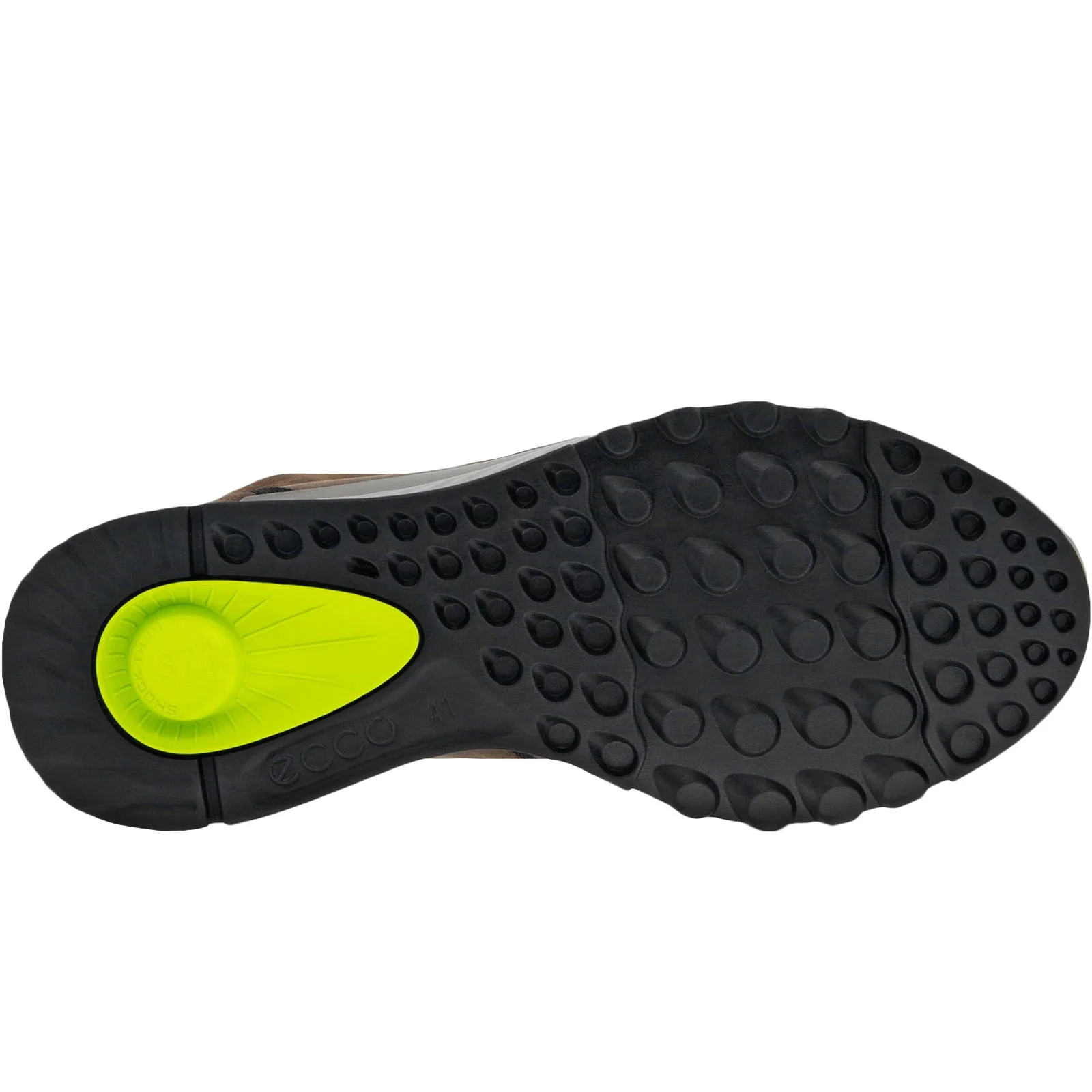 ECCO Mens Exostride Leather Outdoor Walking Hiking Trainers Shoes - Image 8