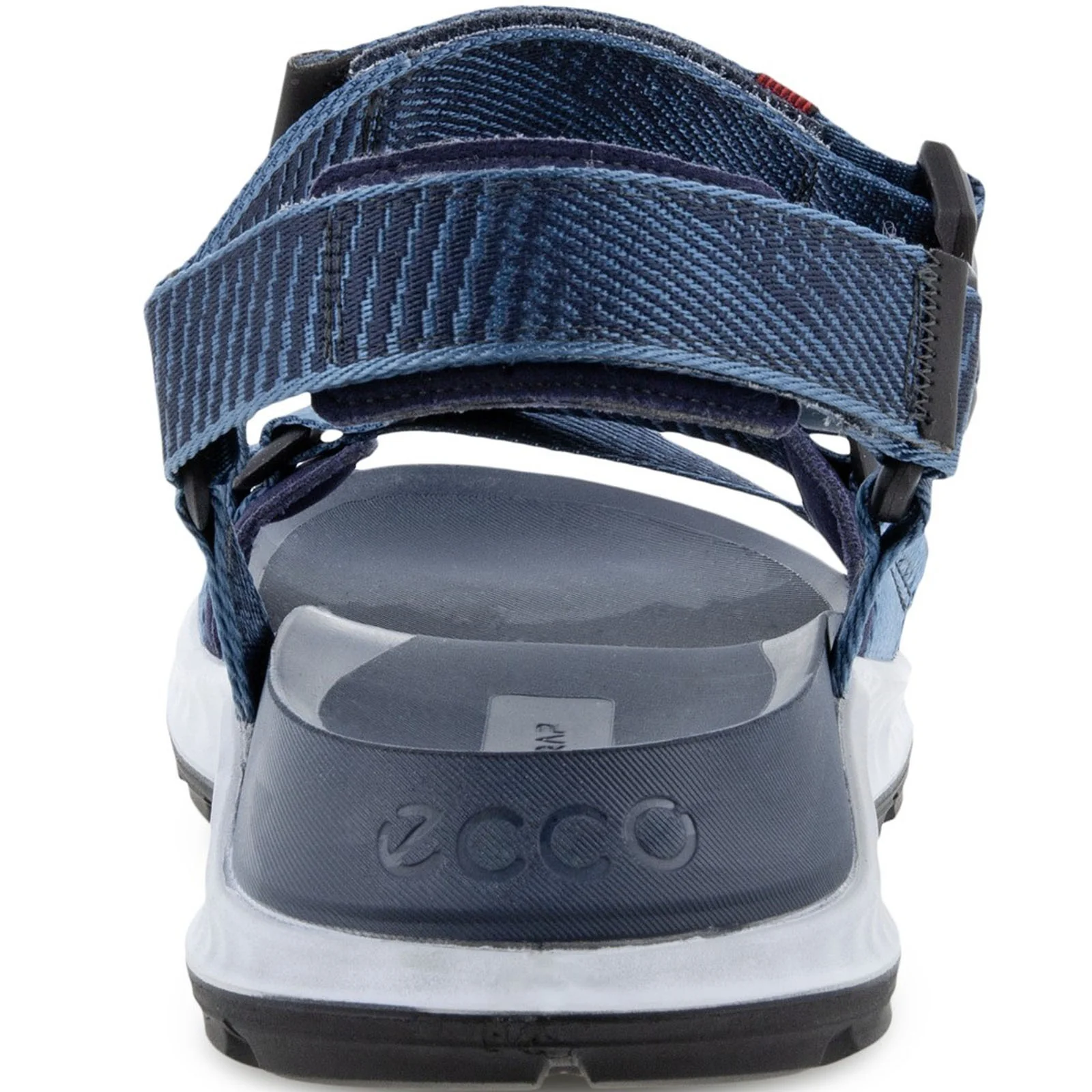 ECCO Mens Exowrap Textile Adjustable Walking Sandals - Retro Blue - Image 6