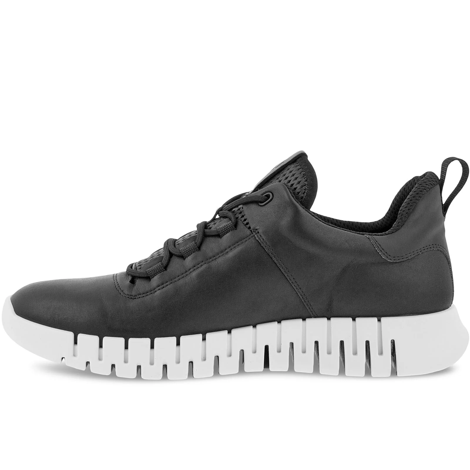 ECCO Mens Gruuv Leather Elastic Laces Trainers - Image 8