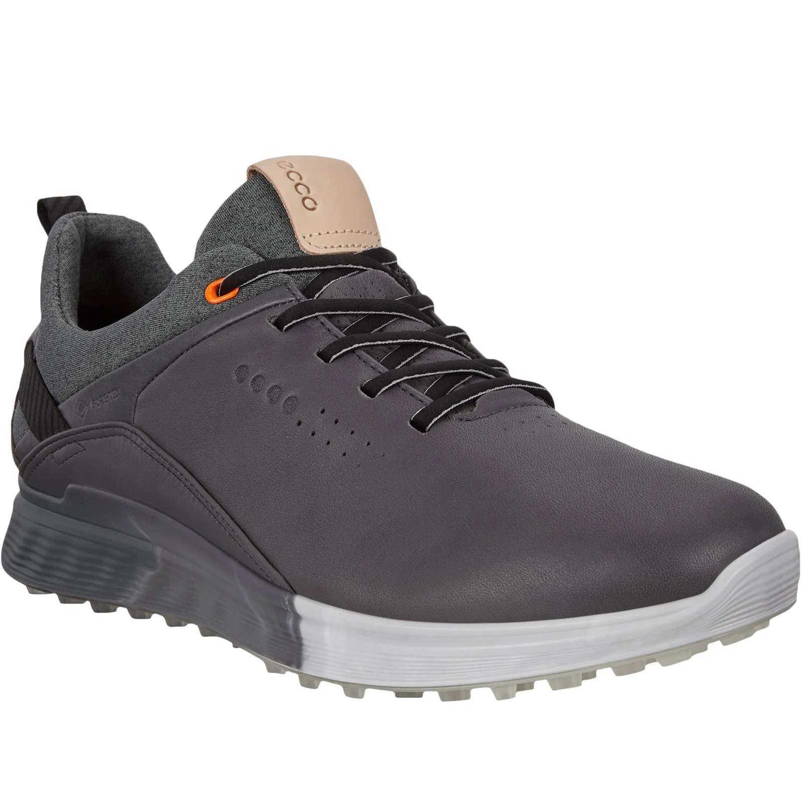 ECCO Mens S-Three Leather Gore-Tex Golf Shoes - Image 5