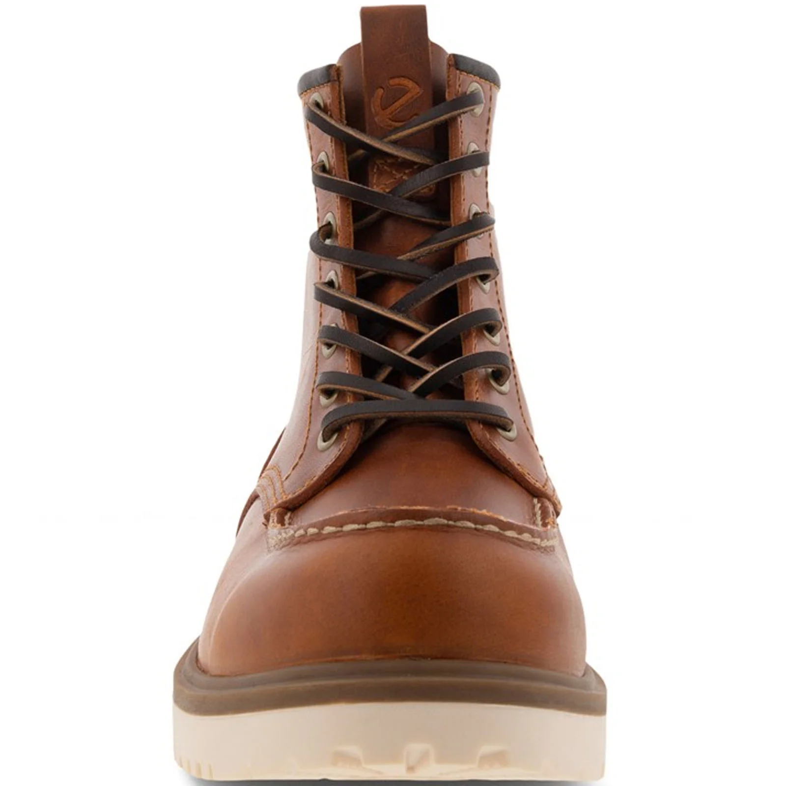 ECCO Mens Staker 6" Moc-Toe Leather Chunky Sole Boots - Image 13