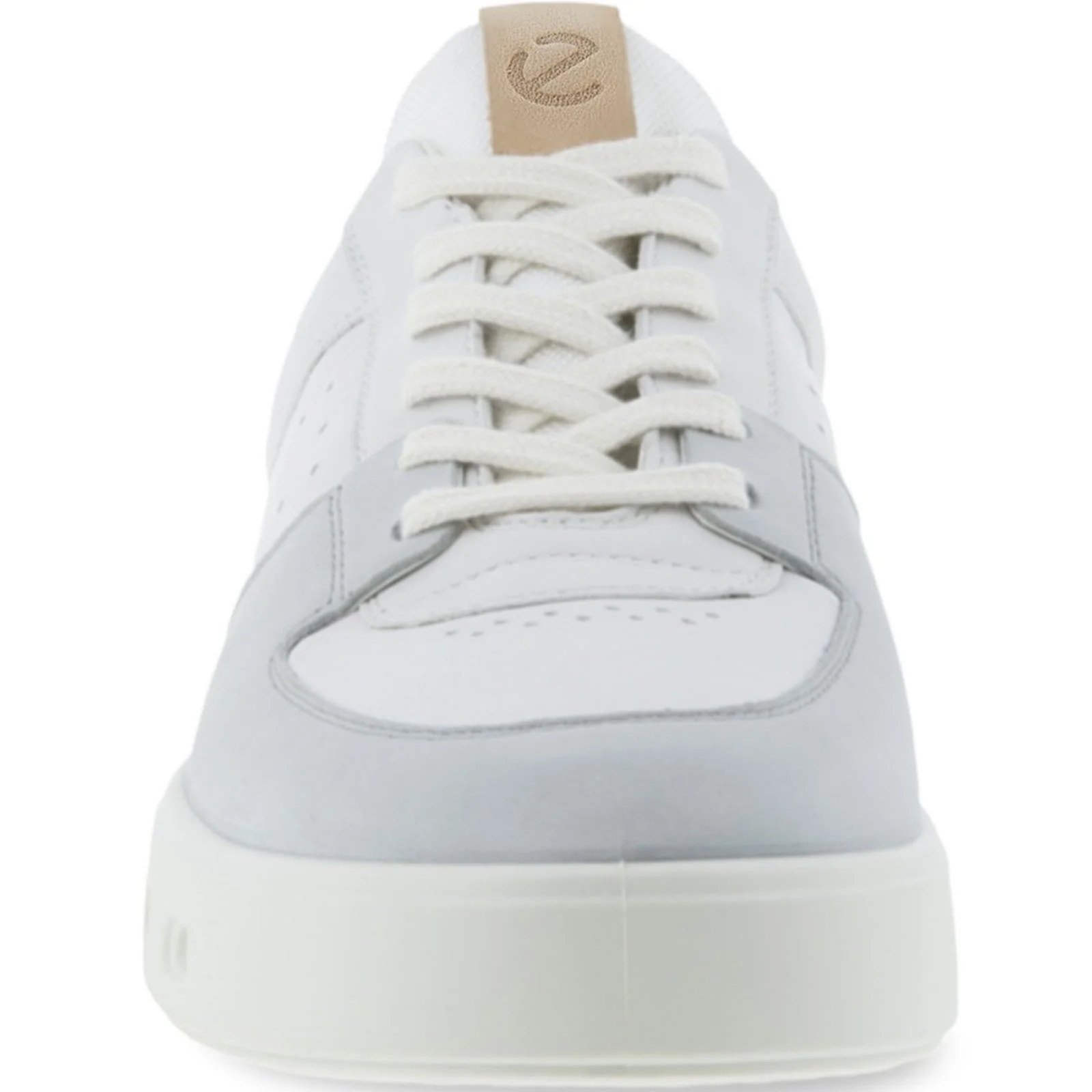 ECCO Mens Street 720 Leather GORE-TEX Trainers - Concrete/Green - Image 5