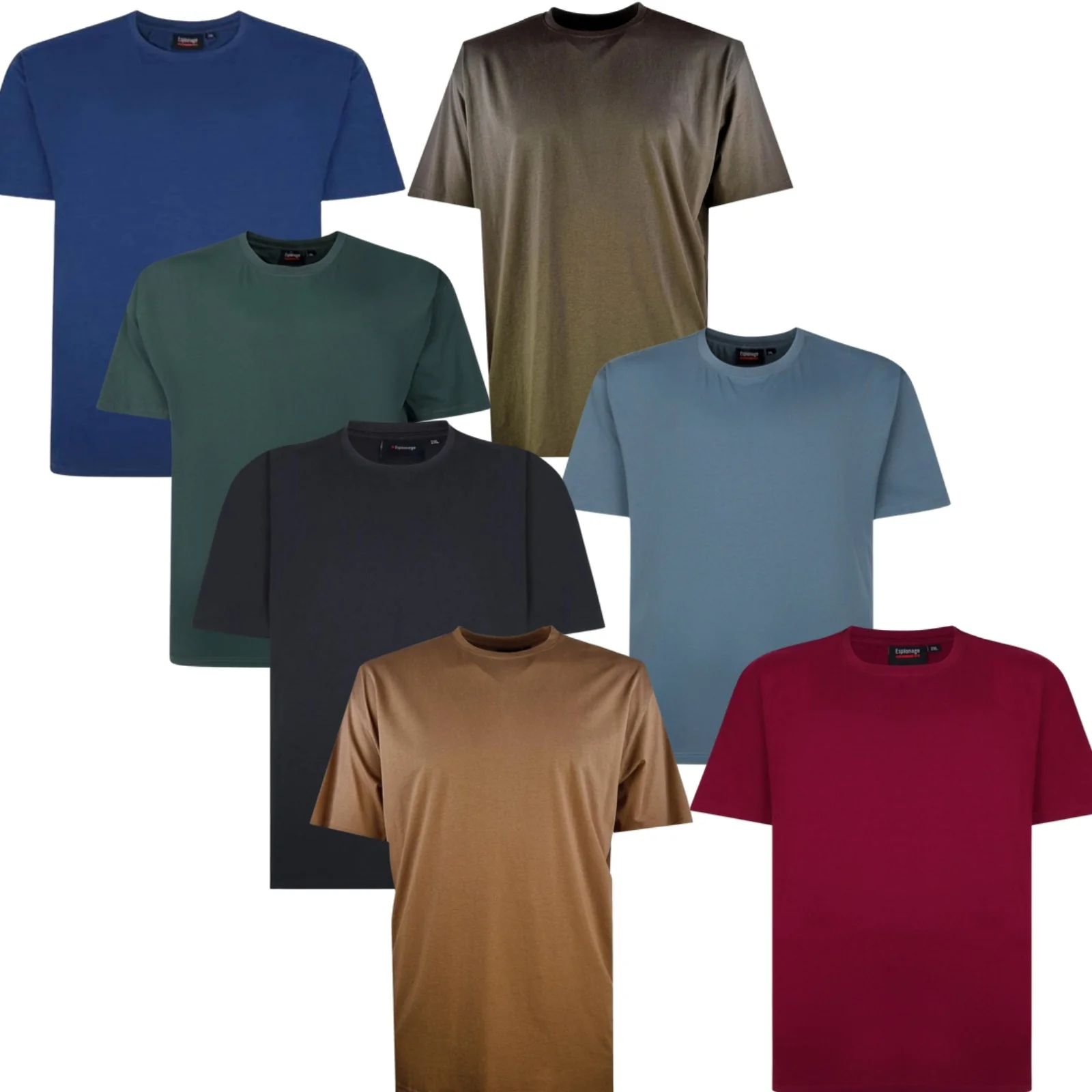 Espionage Mens Plain Big & Tall Short Sleeve T-Shirt