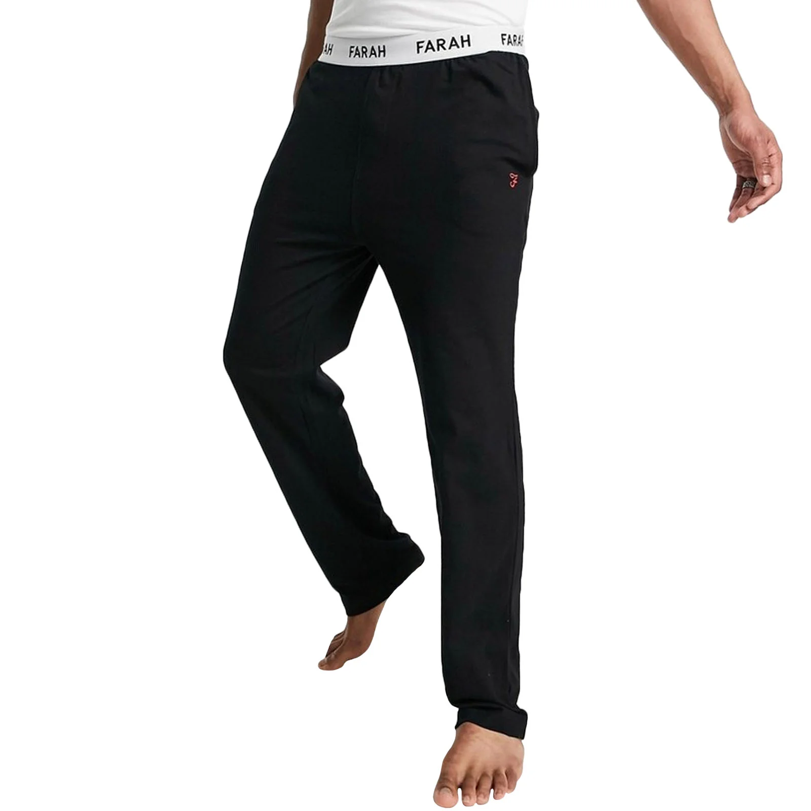Farah Mens Greshem Cotton Elasticated Waist Lounge Pants - Image 2