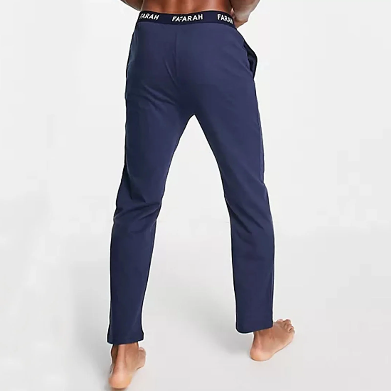 Farah Mens Greshem Cotton Elasticated Waist Lounge Pants - Image 7