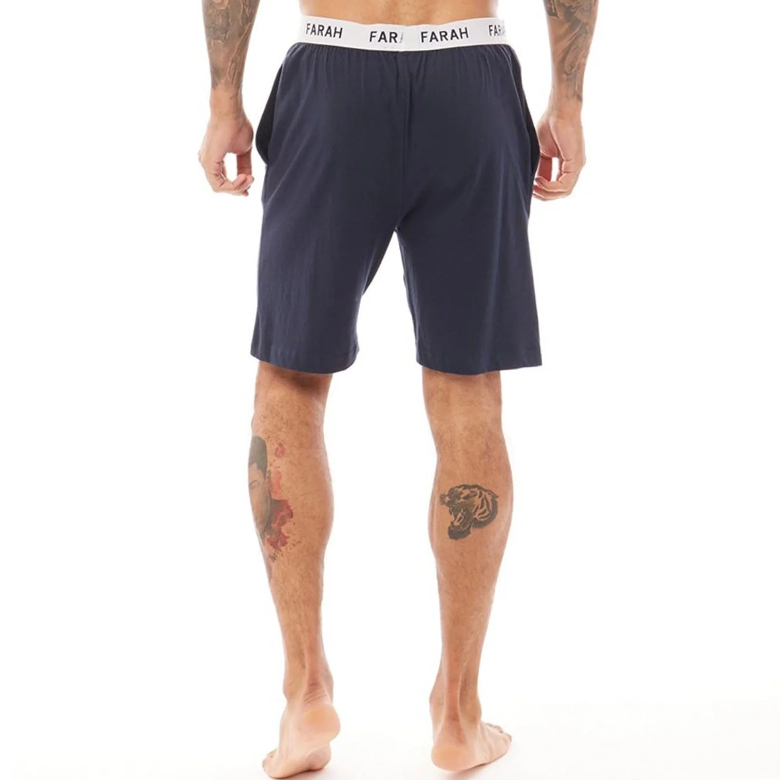 Farah Mens Kielder Elasticated Cotton Lounge Shorts - Image 5