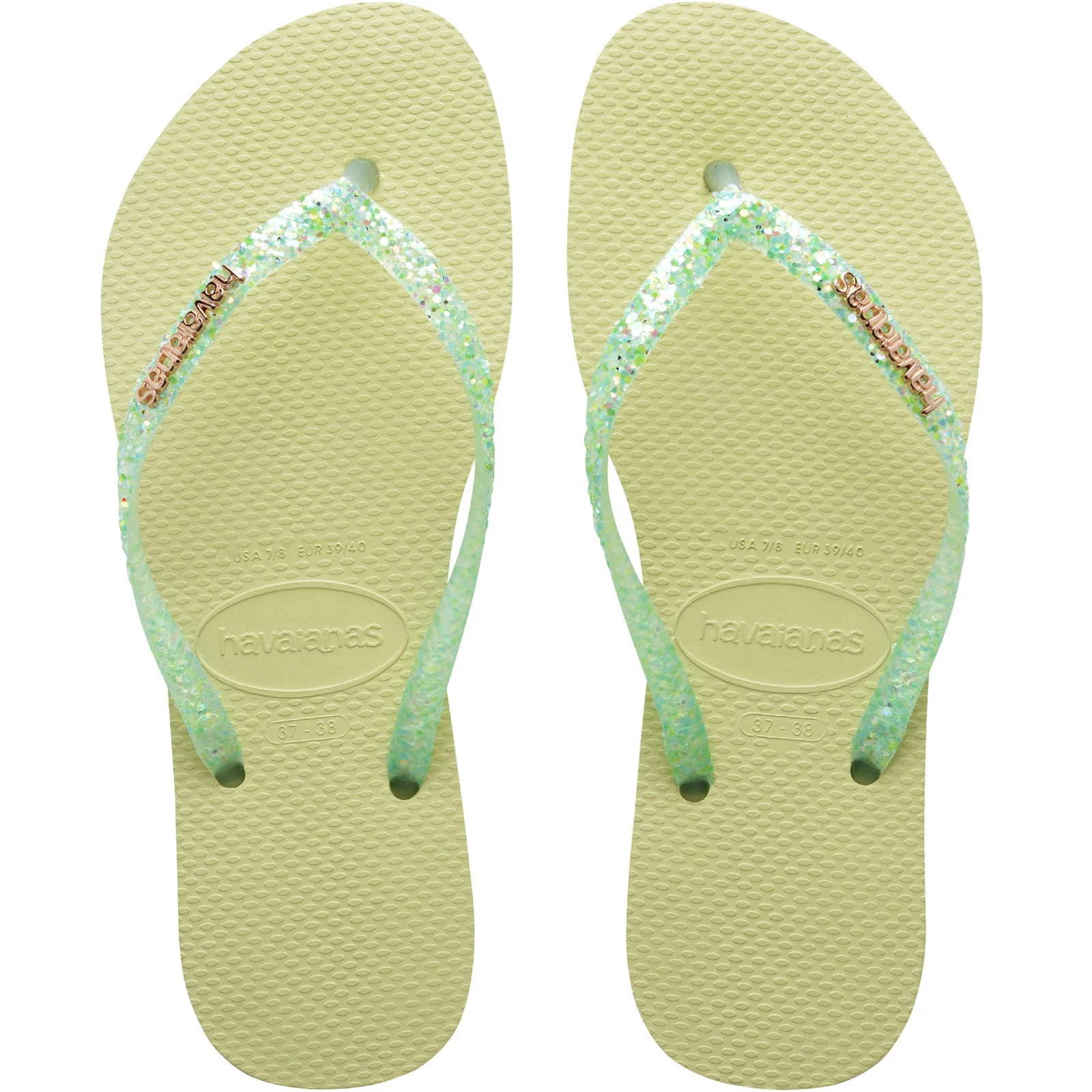 Havaianas Glitter Flourish Flip Flops - Image 4