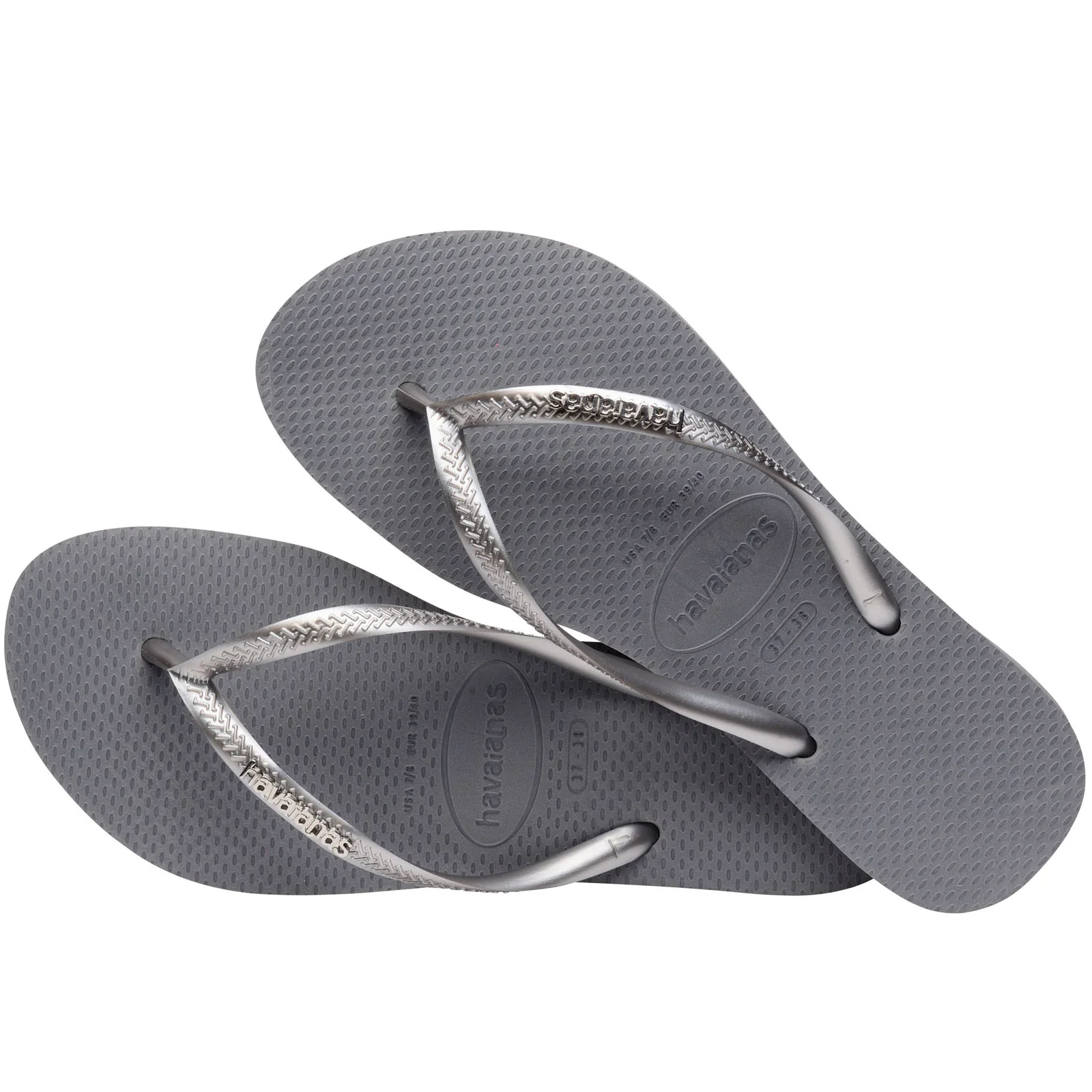 Havaianas Slim Logo Metallic Flip Flops - Image 21