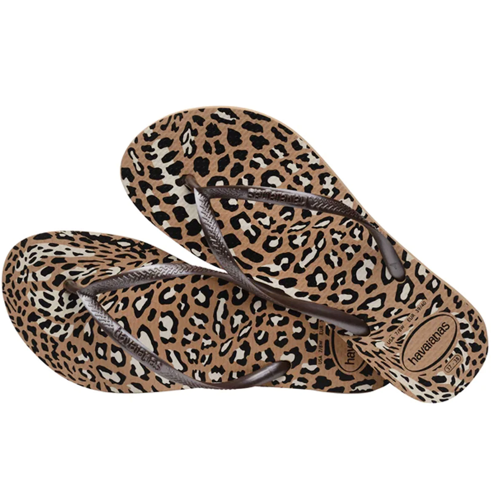 Havaianas Womens Slim Animals Print Flip Flops - Image 4