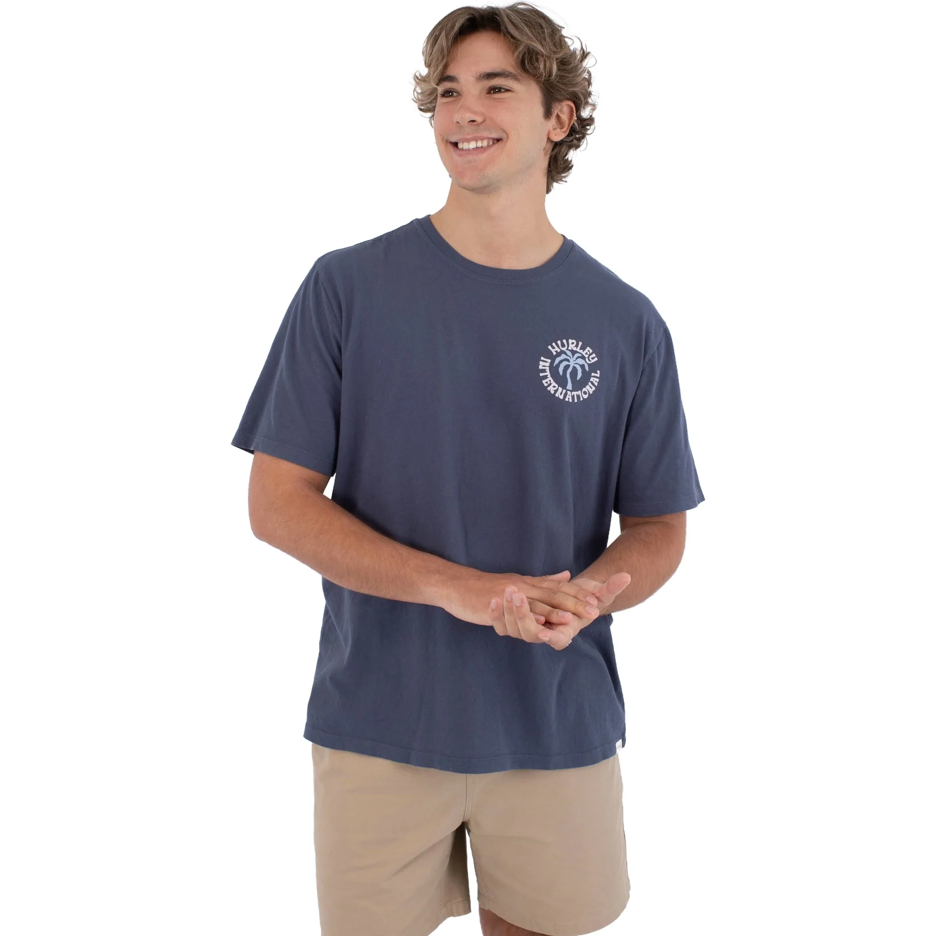Hurley Mens PALM Short Sleeve T-Shirt - Image 3
