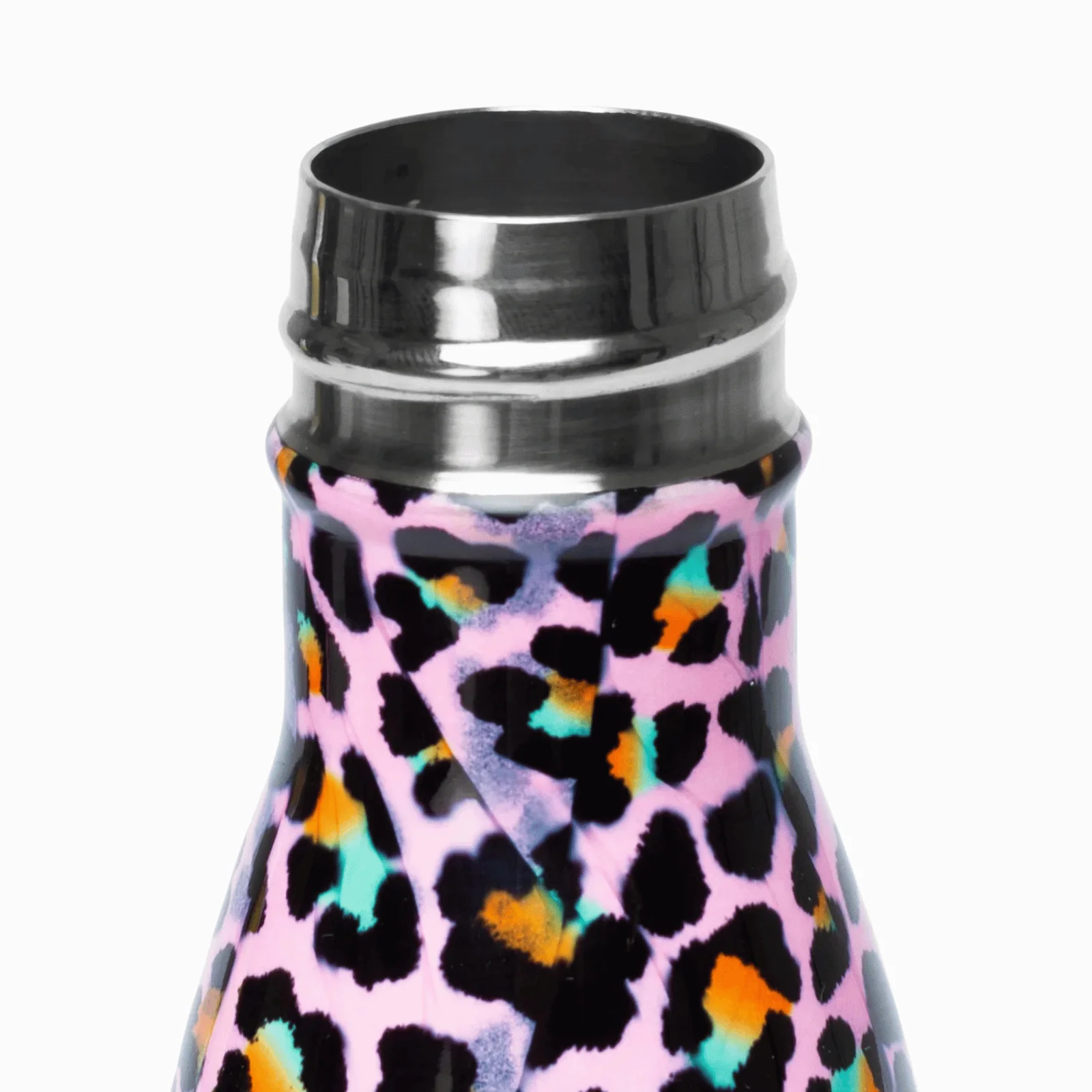 Hype Girls Metal Disco Water Bottle - Leopard Print - Image 6