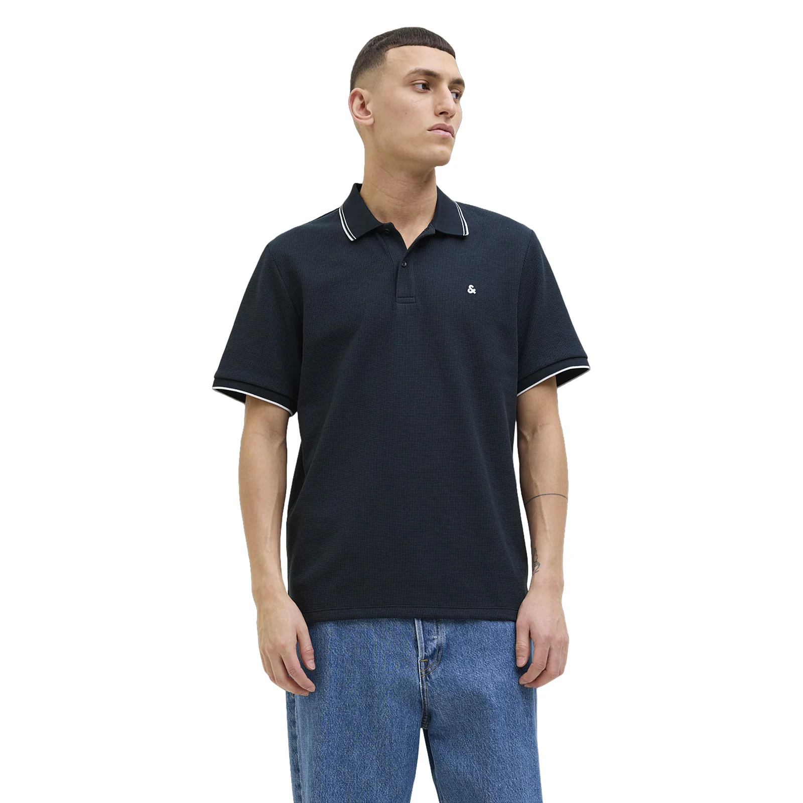 Jack & Jones Mens Austin  Short Sleeve Polo Shirt - Image 4