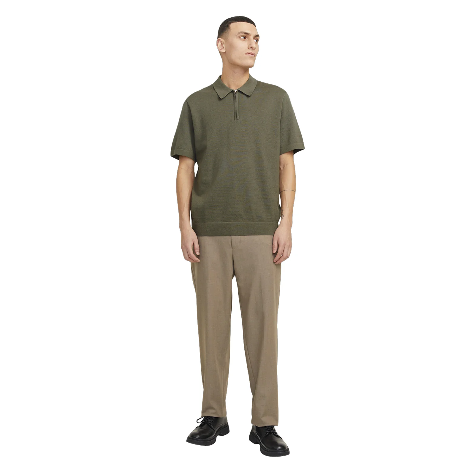 Jack & Jones Mens Blamilano Spring Knit Short Sleeve Polo Shirt - Image 7