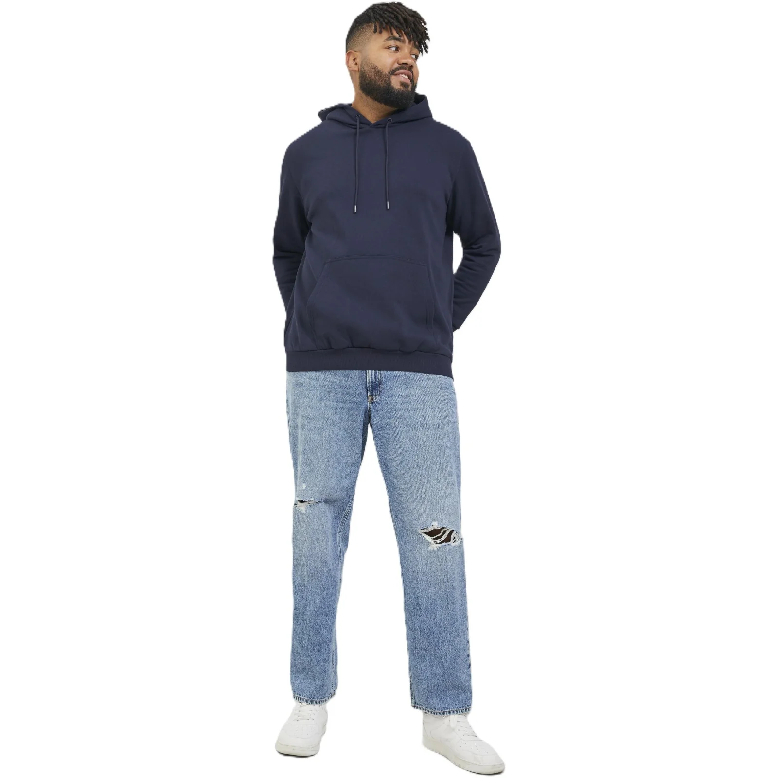 Jack & Jones Mens Bradley Sweat  Big & Tall Hoodie - Image 7