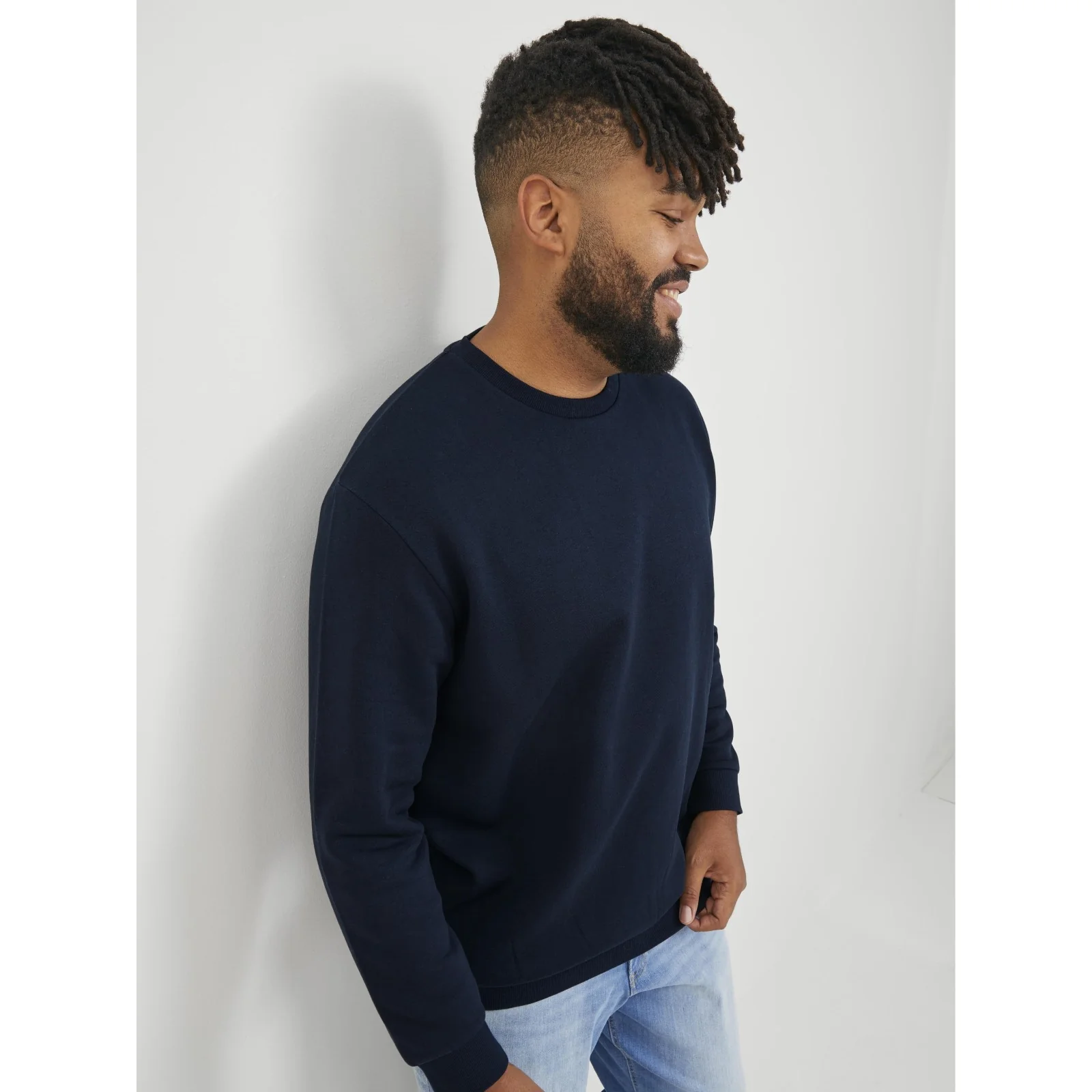 Jack & Jones Mens Bradley Sweat Crew Big & Tall Sweatshirt - Image 9