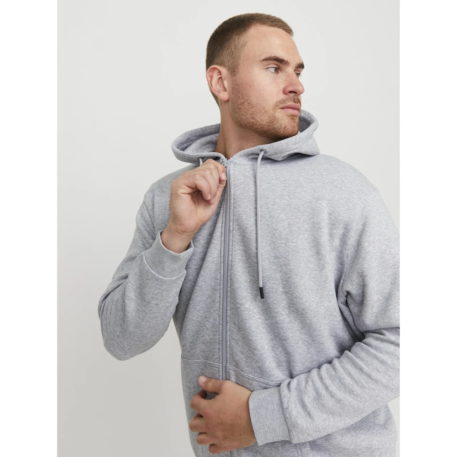 Jack & Jones Mens Bradley Sweat Zip Big & Tall Hoodie - Image 12