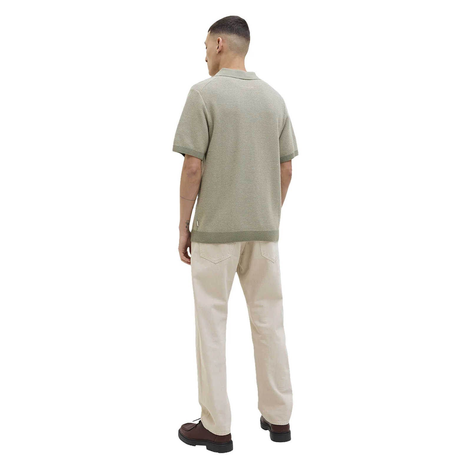 Jack & Jones Mens Ceaston Knit Split Short Sleeve Polo Shirt - Image 18