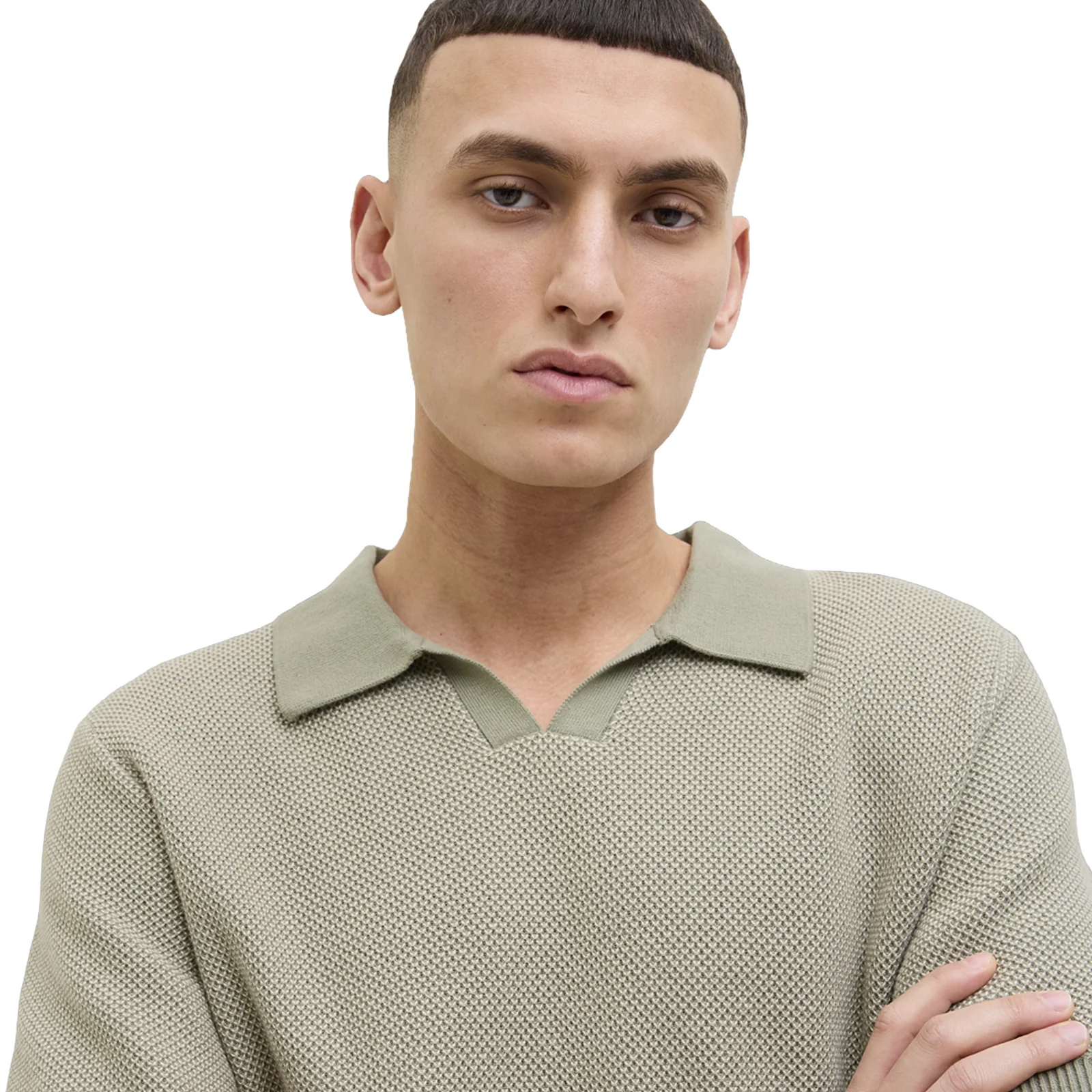 Jack & Jones Mens Ceaston Knit Split Short Sleeve Polo Shirt - Image 24