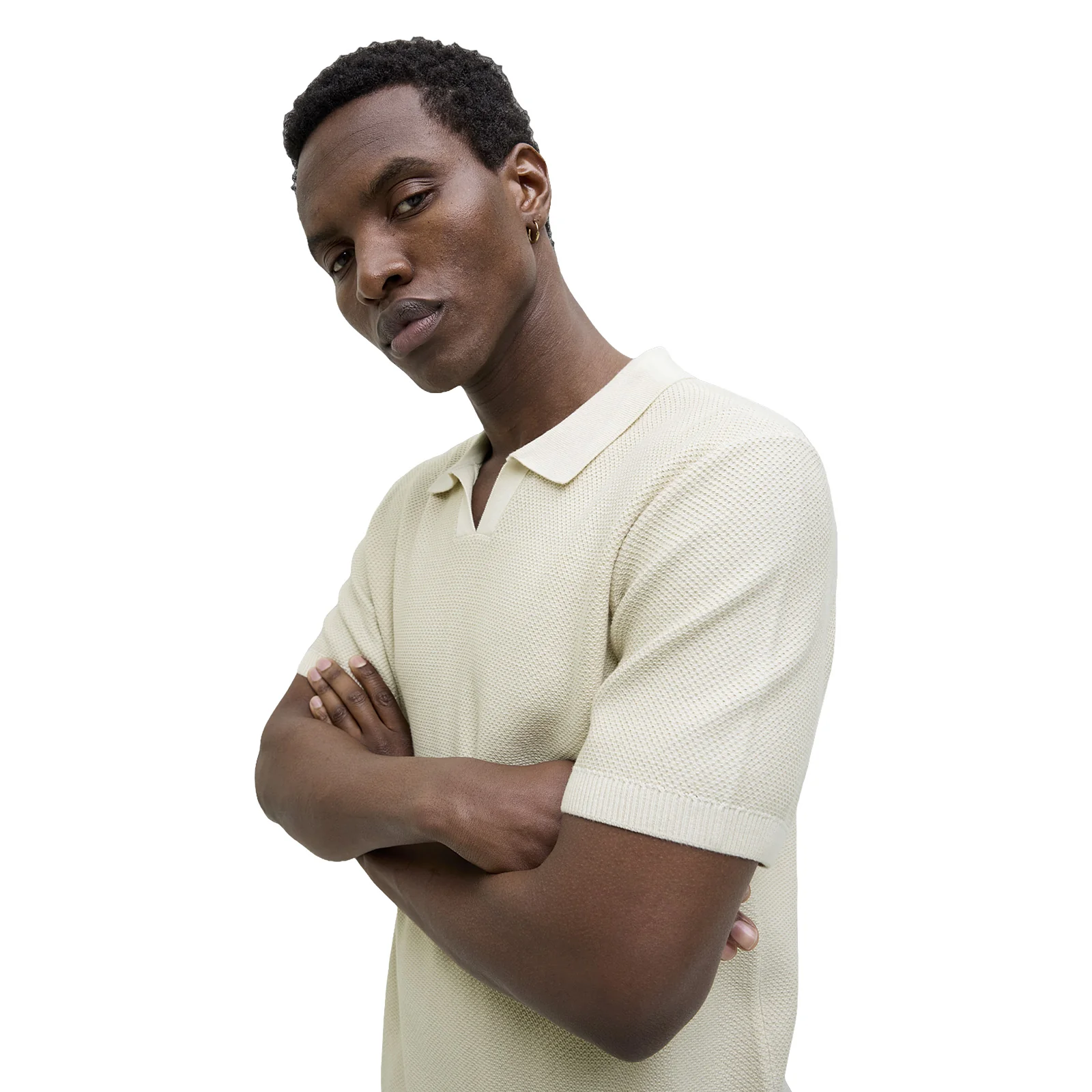 Jack & Jones Mens Ceaston Knit Split Short Sleeve Polo Shirt - Image 25